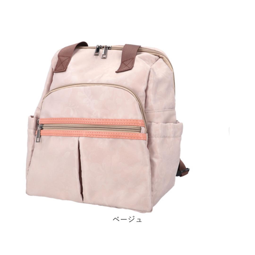 シニア リュック レディース 通販 リュックサック おしゃれ デイパック レディースリュック シニアリュックサック レディースバッグリュック バッグ バック 軽い 軽量 持ち手 ポリエステル ファスナー かわいい 可愛い 70代 60代 祖母 高齢者 敬老の日 ブラック ・