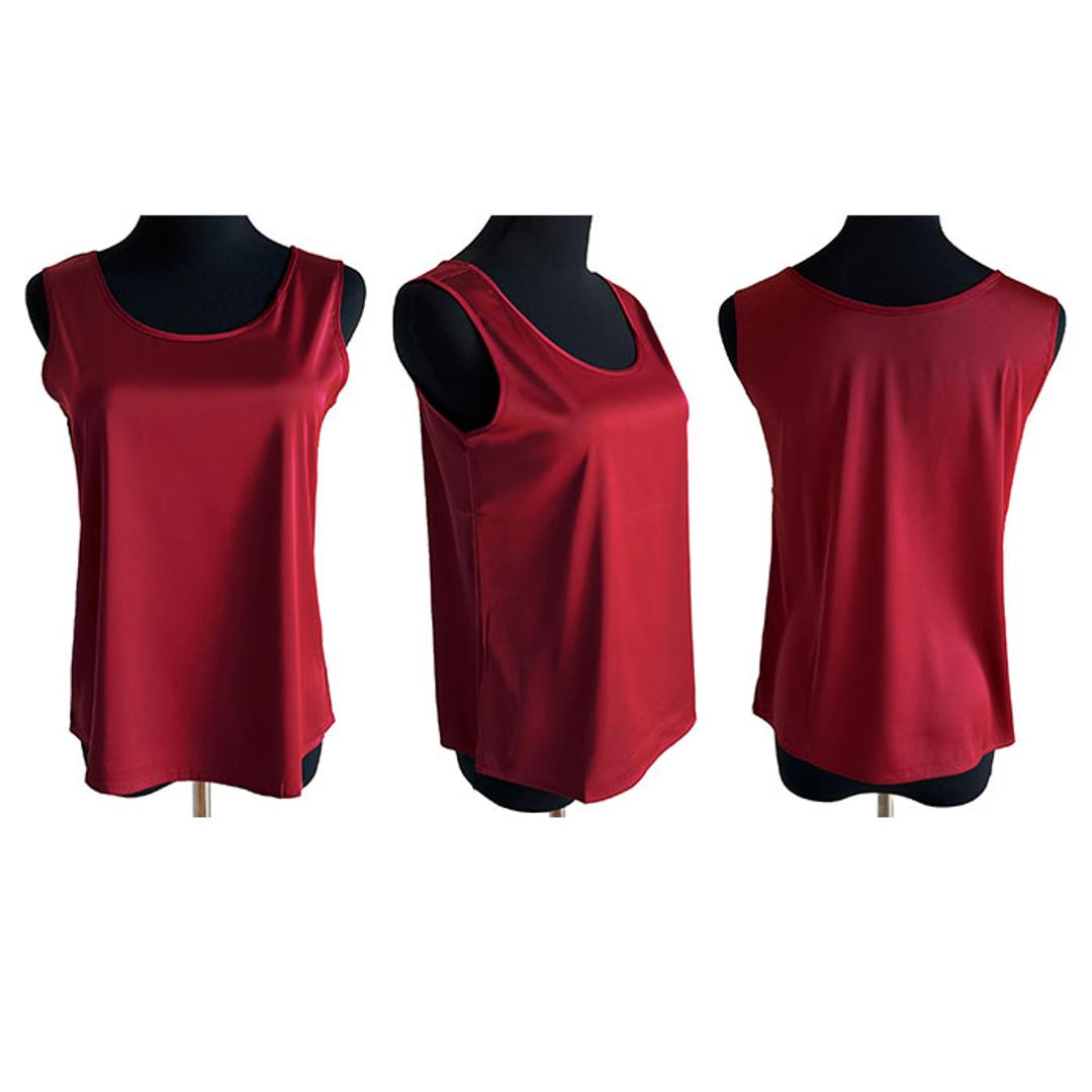 タンクトップ レディース ゆったり 通販 ノースリーブ さらさら ラウンドネック トップス インナー 大人 かわいい きれいめ 上品 シンプル 無地 オフィスカジュアル おしゃれ 可愛い 女性 top-102 ダイヤモンドハーツ Diamond Hearts ホワイト Mサイズ