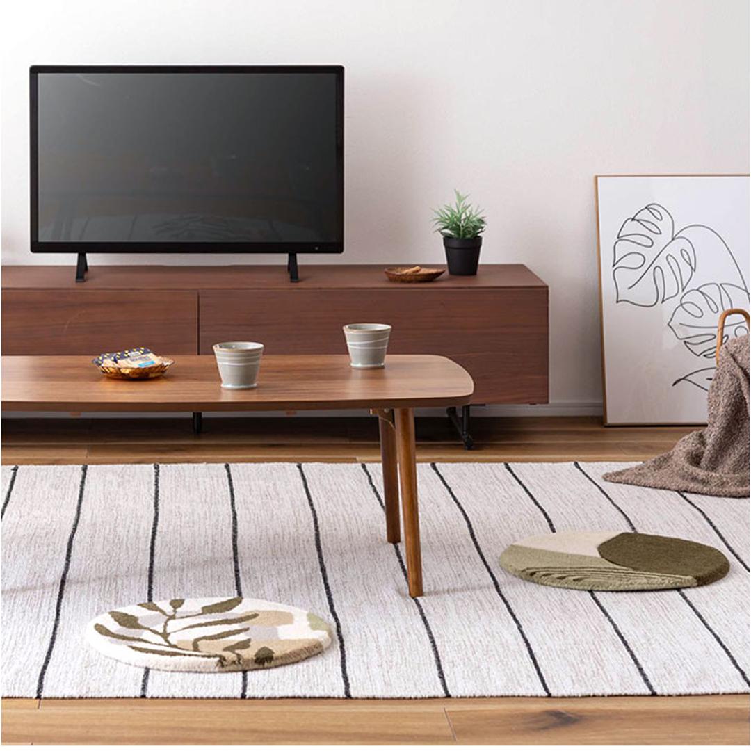 シートクッション 通販 クッション 座布団 チェアパッド 椅子用クッション 座面クッション 円 丸 厚み約1.8cm 直径40cm ダイニング デスクチェアー 椅子 椅子用 車 持ち運び シート シンプル おしゃれ カジュアル ギフト 贈り物 タイプA ・