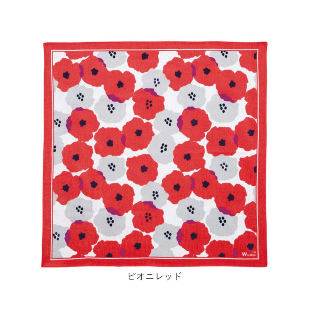 Wpc ハンカチ 大判 通販 大判ハンカチ レディース ハンカチーフ 大判ハンカチーフ ギフト 贈り物 贈物 カジュアル かわいい 可愛い おしゃれ オシャレ ダブリュピーシー 大きい 大きめ レディースハンカチ プチギフト テキスタイル ブルーミングチューリップレッド ・