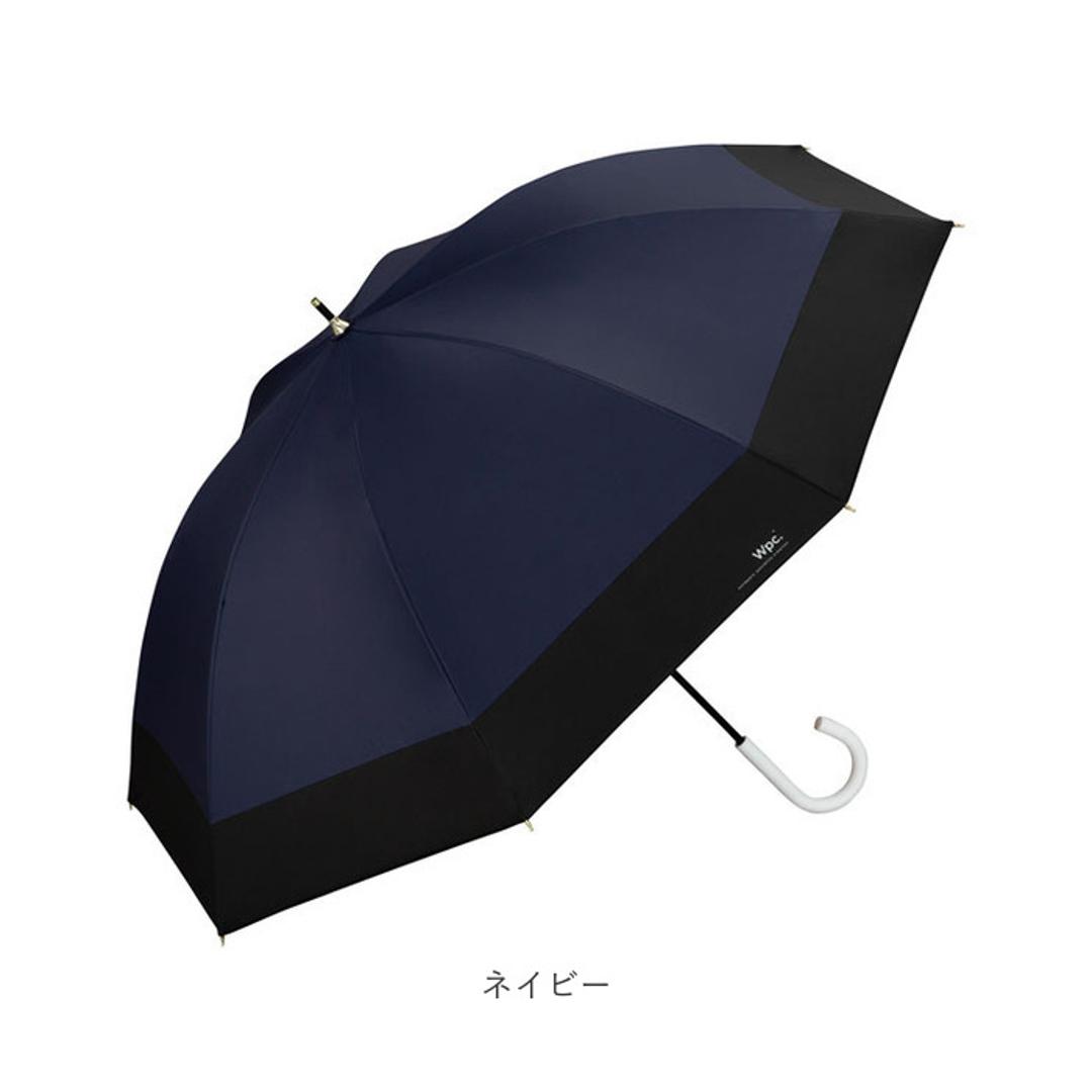 日傘 wpc 完全遮光 長傘 通販 傘 晴雨兼用 雨傘 レディース 大人 55cm 遮光 100% おしゃれ 大人 かわいい シンプル 無地 バイカラー 切り替え 配色 UVカット率100% UPF50+ かさ カサ W by Wpc. ワールドパーティー 81-16423-101 遮光切り継ぎタイニーロング 晴雨兼用傘 ピンク ・