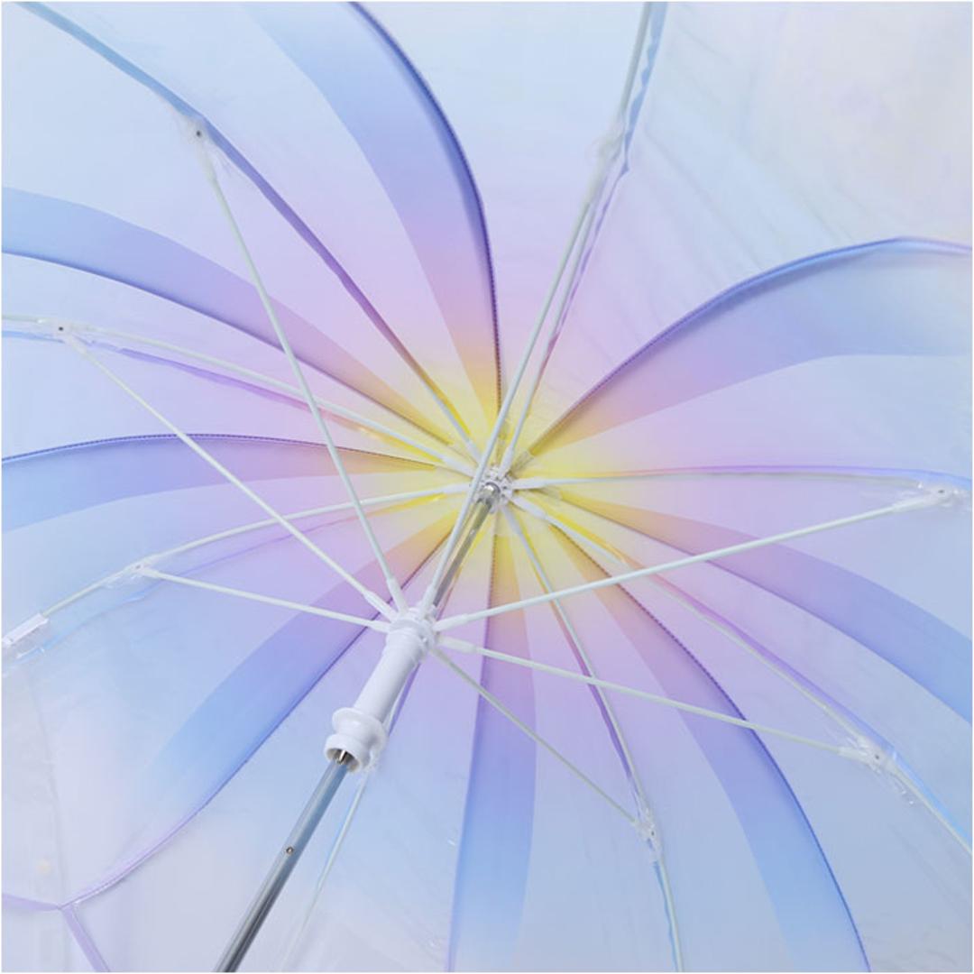 WPC. ワールドパーティ アンブレラ 50cm 通販 雨傘 長傘 ビニール傘 手開き 透明 グラデーション 安心 安全 開閉しやすい フラワーフェアリー 男の子 女の子 ガールズ おしゃれ 可愛い 男女兼用 かわいい ギフト 贈り物 ピンク ・