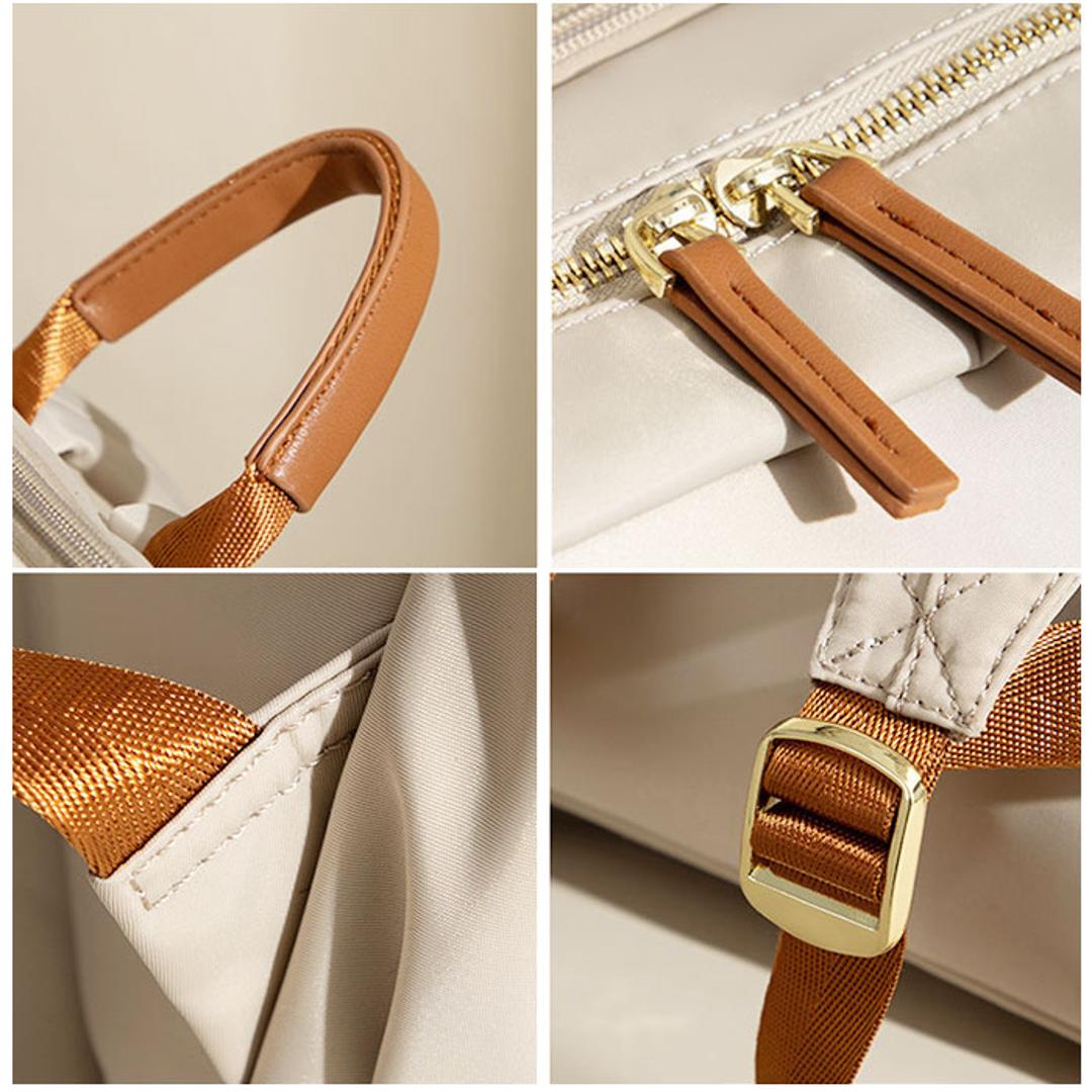 PCリュック レディース 通販 pcリュック リュック デイパック リュックサック バックパック パソコン用バッグ ブリーフケース PC鞄 柔らかい やわらかい オックスフォード シンプル きれいめ おしゃれ 大人 通勤 通学 旅行 トラベル ベージュ ・