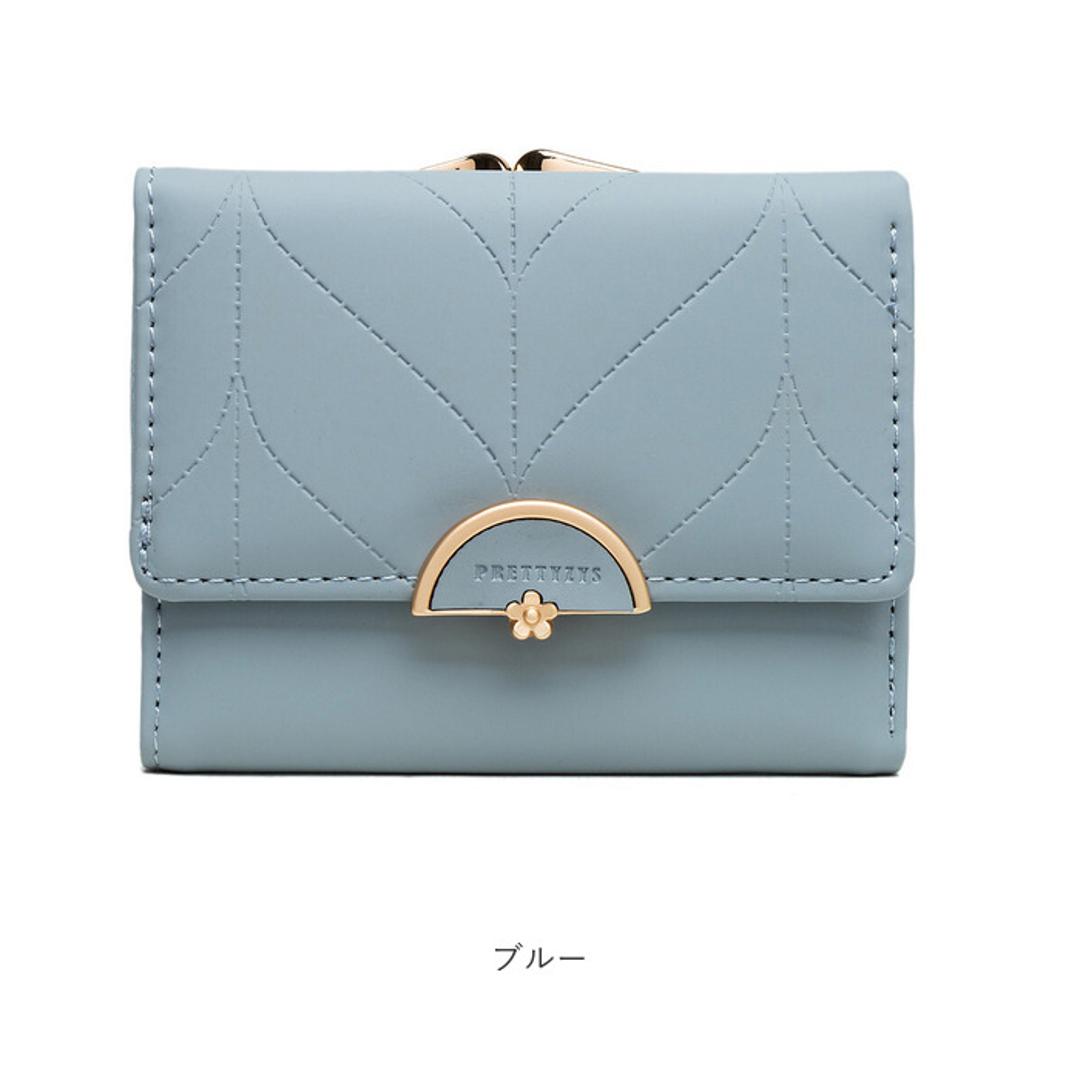 財布 折りたたみ財布 通販 三つ折り ウォレット 三つ折り財布 レディース お財布 折り財布 ミニ財布 がま口 ミニウォレット コンパクト スリム カード入れ 小銭入れ オシャレ かわいい 薄型 シンプル コインケース お札入れ おしゃれ 贈り物 ギフト グリーン ・