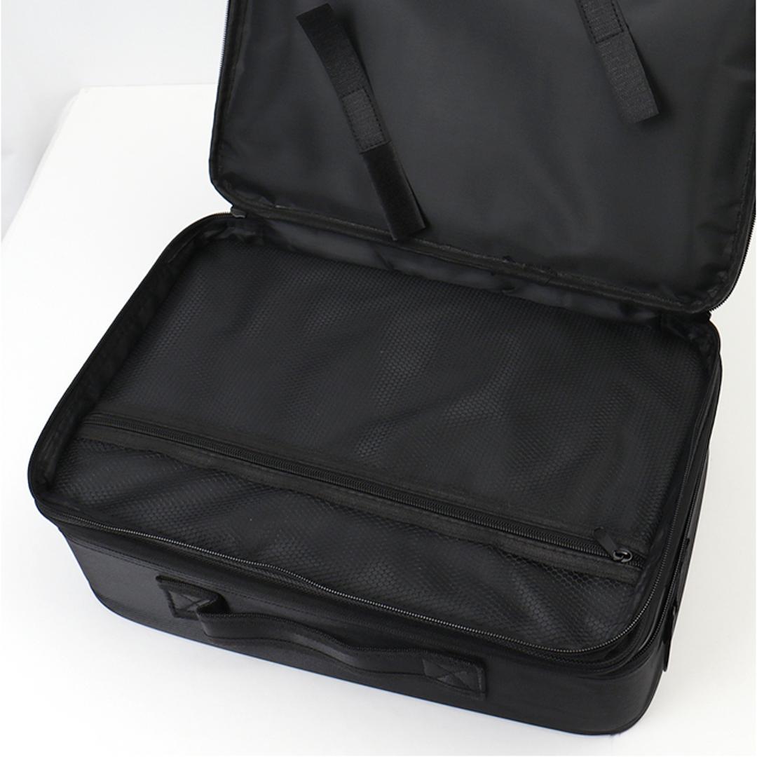 メイクボックス 鏡付き 大容量 通販 コスメケース コスメ収納ケース コスメボックス コスメ収納ボックス ミラー 化粧品ボックス コスメ 化粧品 収納 バニティケース おしゃれ かわいい 持ち運び コスメポーチ シンプル 化粧バッグ メイクバッグ 多機能 便利 ブラック ・