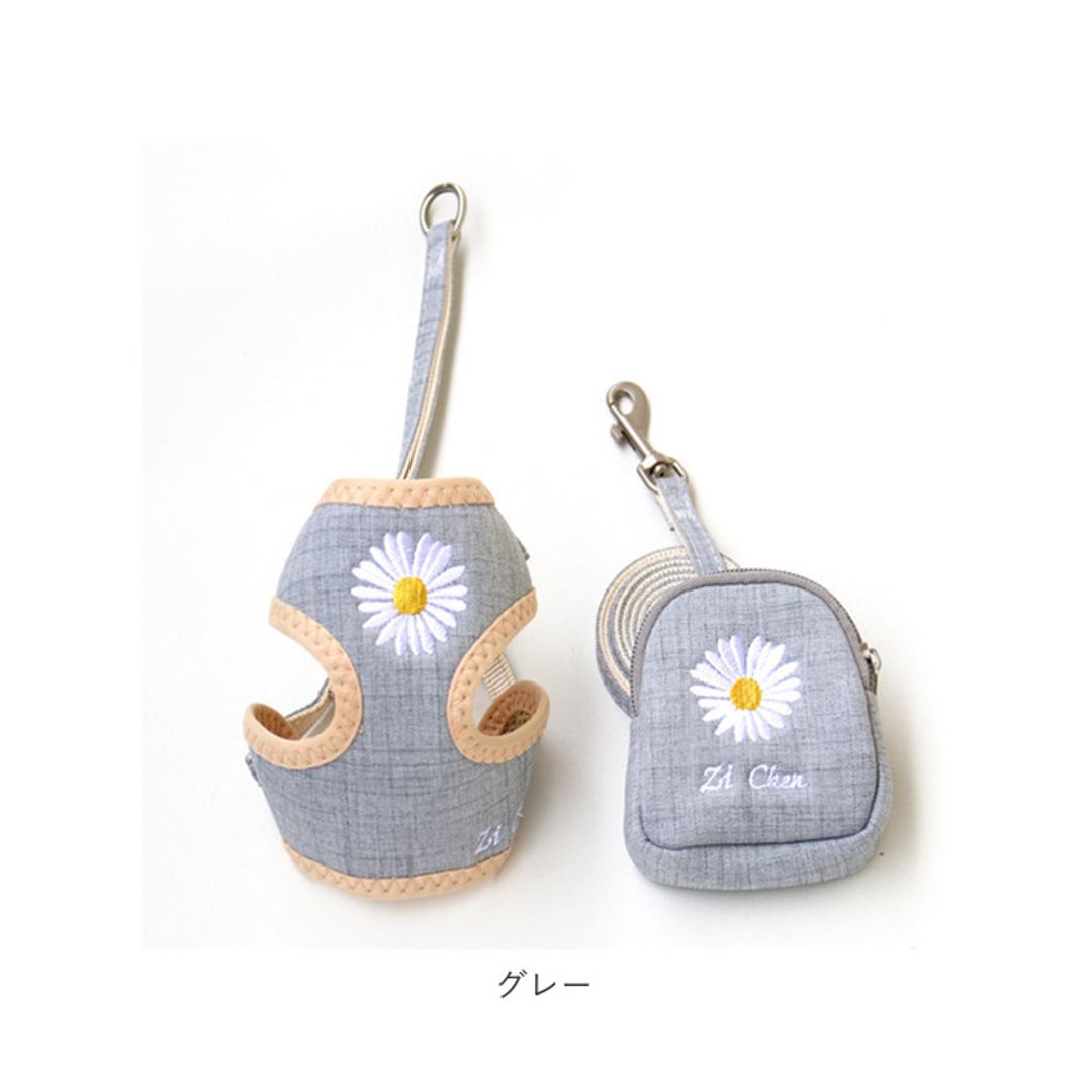 犬ハーネスリードセット 通販 ハーネス ウェアハーネス 犬 犬用 胴輪 リード 簡単着脱 引っ張り防止 猫 ネコ 小型犬 中型犬 お散歩 お出かけ ポーチ付 3点セット かわいい お散歩グッズ 犬具 ペット用品 ピンク 【即日発送】Sサイズ