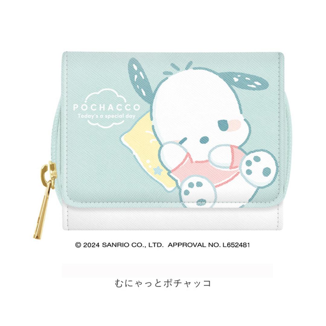 三つ折り財布 キャラクター 通販 3つ折り財布 折りたたみ財布 財布 お財布 ウォレット 折り財布 3つ折り 三つ折り ラウンドファスナー コンパクト 合皮 フェイクレザー レディース キッズ かわいい 可愛い 子供 ジュニア 大人 ギフト 贈り物 むにゃっとシナモロール ・