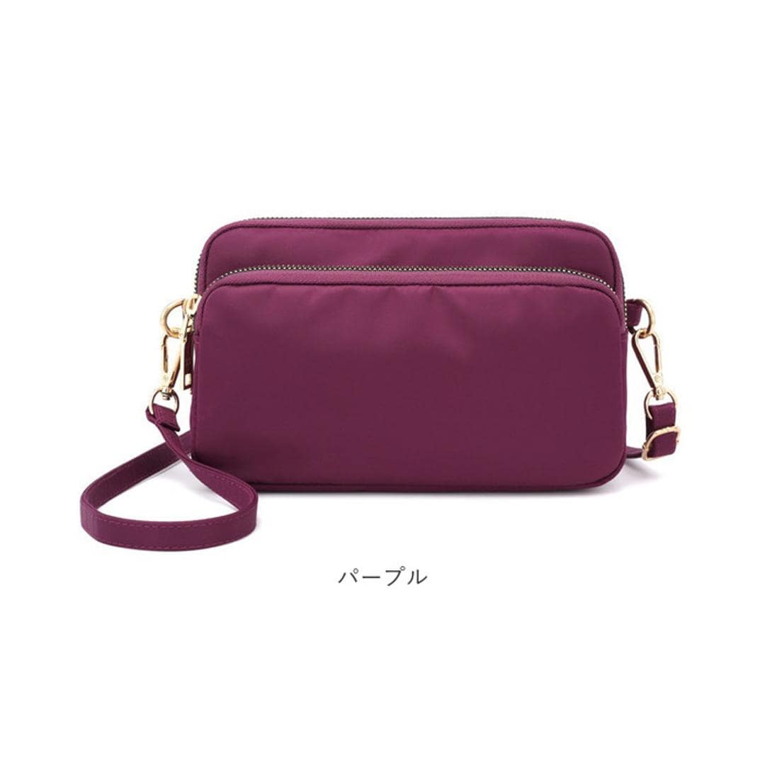 ショルダーバッグ レディース 斜めがけ 通販 ミニショルダー 肩掛けカバン ミニバッグ サブバッグ 軽量 2way 大人 無地 布 ナイロン 小さめ 通勤 3way ポーチ おしゃれ バッグ 鞄 かばん フェス 旅行 ポシェット シ ワイン ・
