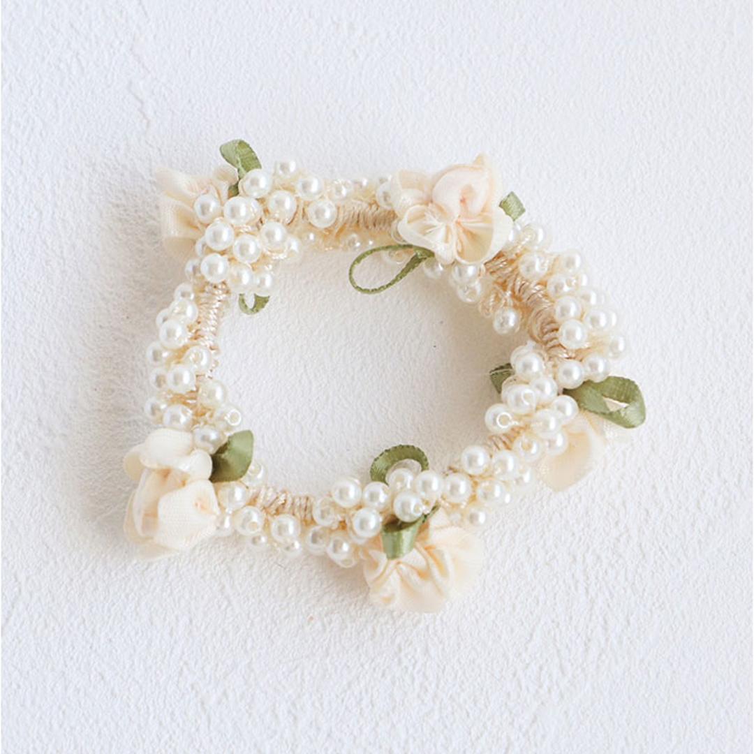 RORA ヘアゴム 通販 ローラ フィオナ 髪ゴム ヘアアクセサリー 髪飾り キッズ 子供 子ども こども 女の子 女子 花 お花 パール かわいい おしゃれ フォーマル カジュアル 入園式 卒園式 入学式 卒業式 結婚式 発表会 キッズファッション ピンク ・