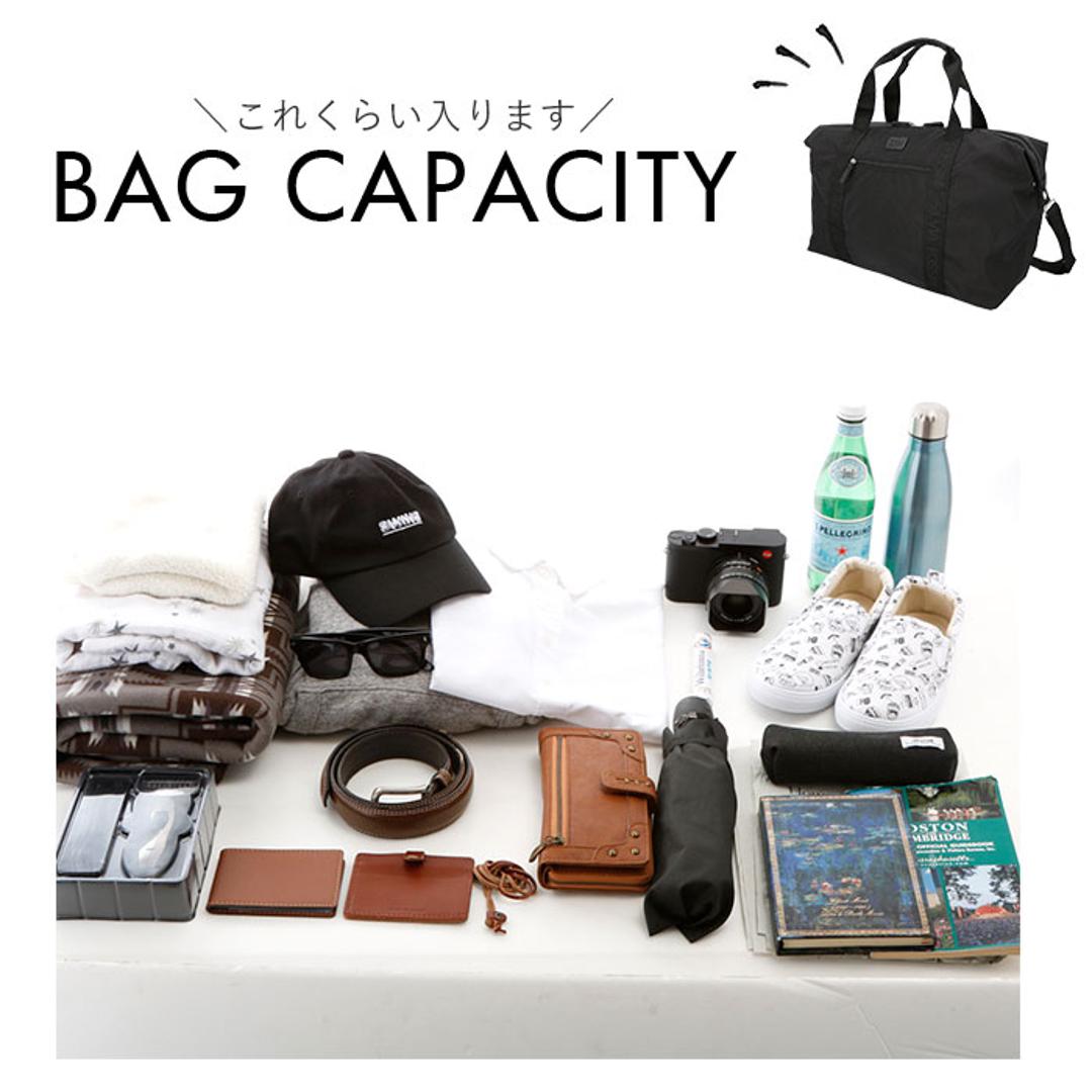 ADEL アデル ボストンバッグ 通販 キャリーオンバッグ 大容量 2WAY 軽量 キャリーオン ショルダー ショルダーバッグ 肩掛け 紐付き 無地 シンプル 底鋲付き ナイロン おしゃれ 旅行 ブラックブラック ・