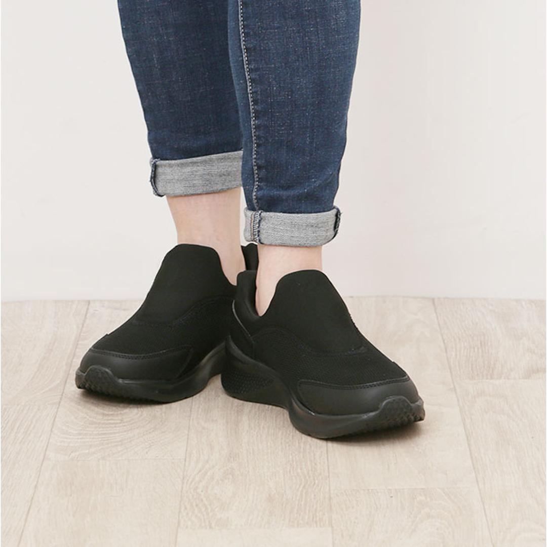 Arnold Palmer スニーカー レディース AL1402 通販 シューズ レディーススニーカー 防水スニーカー レディースシューズ ウォーキングシューズ 靴 アーノルドパーマー 脱ぎやすい 履きやすい 防水 撥水 ウォーキング カジュアル 女性 婦人靴 オールブラック 22.5cm