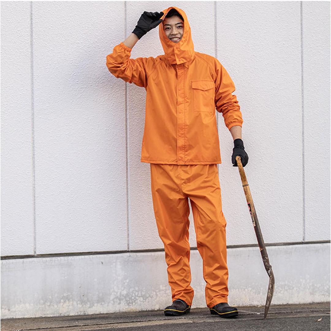 Makku マック レインスーツ AS-5050 通販 レインコート 雨具 レインウェア レインウエア 雨合羽 合羽 カッパ レインパンツ レインジャケット 上下 セット 無地 シンプル メンズ レディース 男女兼用 ユニセックス 通勤用 通学用 登山 ゴルフ ネイビー Mサイズ