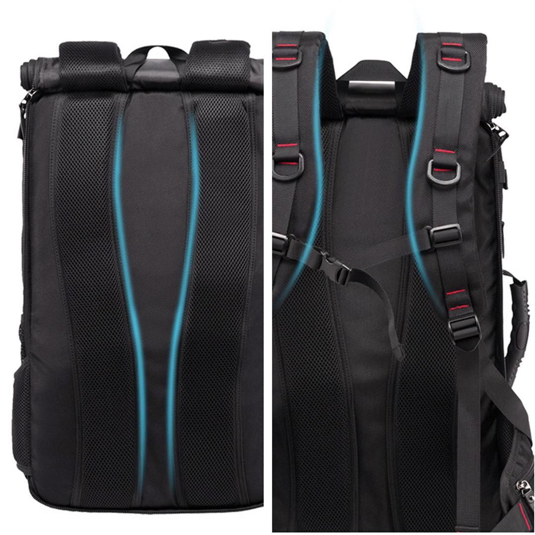 バックパック 40L 通販 リュックサック リュック デイパック 鞄 かばん カバン バッグ バック 大容量 メンズ レディース 3way ビジネスリュック ショルダー肩掛け ハンドキャリー 多機能 撥水 通勤 通学 旅行 出張 アウトドア 登山 防災 遠足 ブラック ・