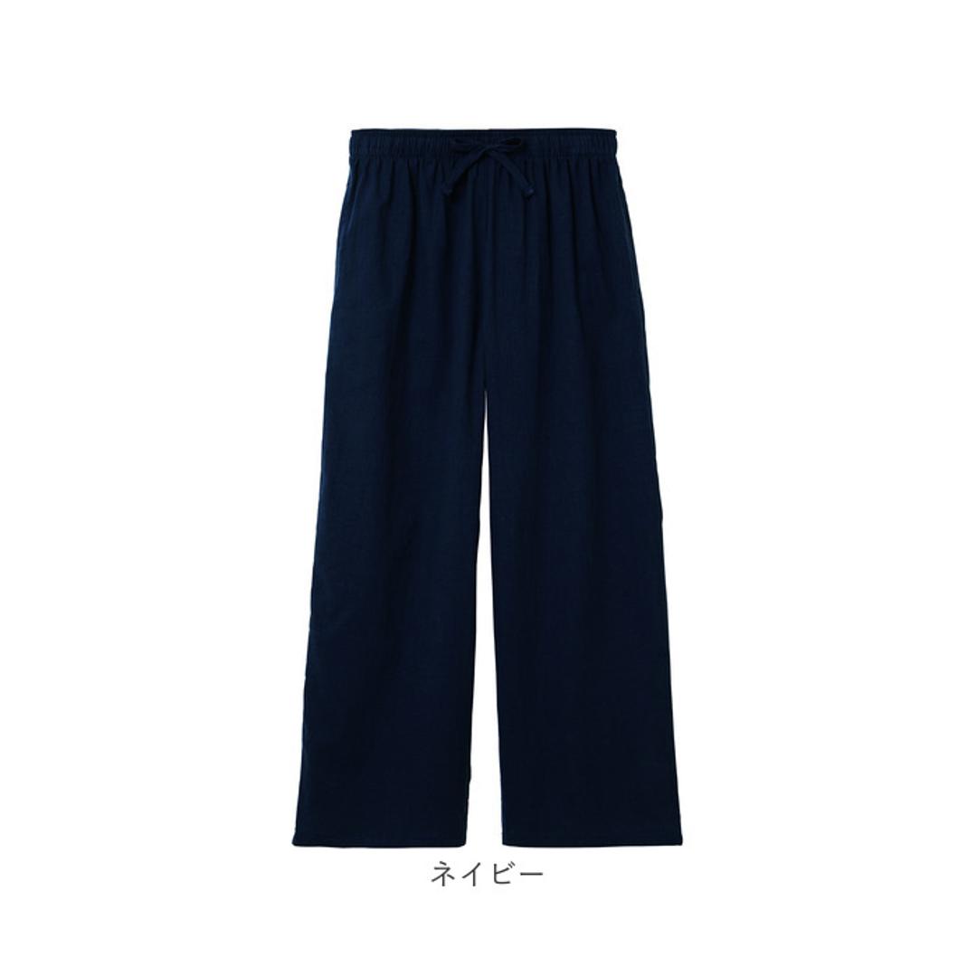 パンツ ガーゼ レディース 通販 レディースパンツ 動きやすい 夏 ズボン ボトムス セミワイドパンツ セミワイドパンツレディース ロングパンツ ウエストゴム 二重ガーゼ 薄手 涼しい 夏用 カジュアル シンプル 無地 ゆったり きれいめ おしゃれ 婦人服 春夏 カーキ Mサイズ