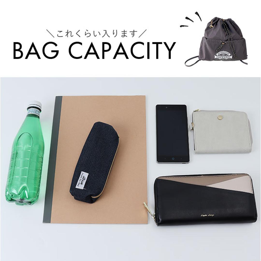 FLAPPER Harry Potter ナップサック 通販 ハリーポッター コラボ グッズ F251055 リュック リュックサック ナップザック レディース メンズ 軽量 軽い 通学 通勤 旅行 スニッチ シンプル おしゃれ かわいい クィディッチ グレー ・