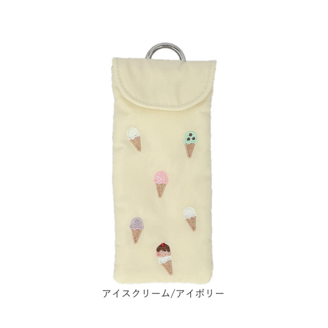 メガネケース おしゃれ 通販 眼鏡ケース めがね 大人 かわいい 眼鏡 メガネ 刺繍 サングラス メガネ入れ 眼鏡入れ サングラスケース サングラス入れ クリーナー付き レディース ソフト スリム コンパクト 持ち歩き バッグチャーム 薄型 贈り物 ギフト チューリップ/ブルー ・