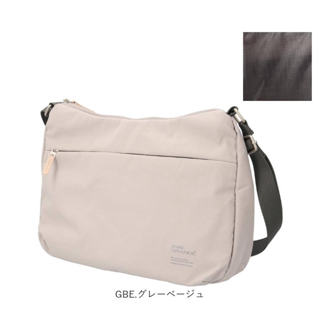 アネロ ショルダーバッグ anello GTM0972 通販 anelloGRANDE アネログランデ ショルダーバック 斜めがけバッグ レディース メンズ 大人 大きめ 大容量 軽量 軽い ナイロン 撥水 ポケットが多い 旅行 SABLE レディースバッグ BK.ブラック ・