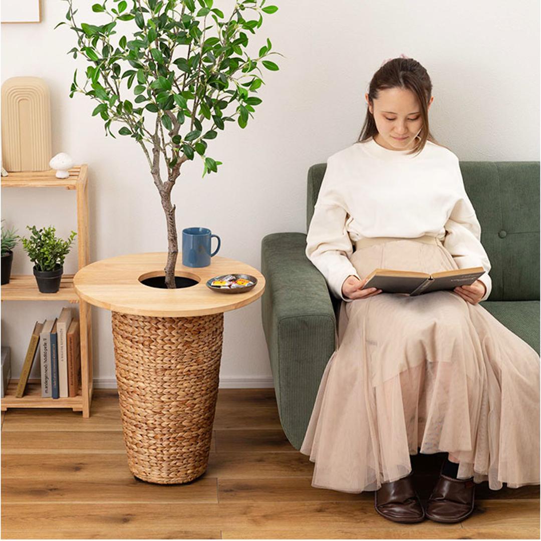 東谷 プランターテーブル 通販 プランターカバー サイドテーブル helppo 小物置き テーブル 机 植木鉢 天板 観葉植物 木製 天然木 おしゃれ ナチュラル プランター 鉢植え 蓋 ふた ウッド 北欧 ガーデニング あずまや インテリア 八角 ・