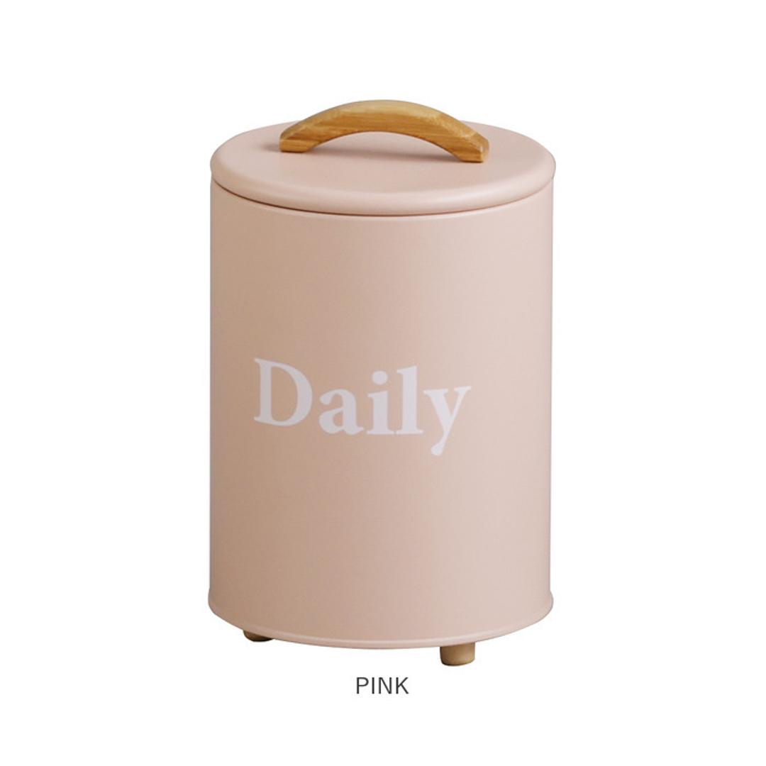 収納ケース 小物 通販 小物入れ ふた付き 収納ボックス アビデ ボワット ラウンドケース おしゃれ オシャレ 缶 収納缶 蓋付き シンプル かわいい 整理整頓 リビング 寝室 玄関 新生活 インテリア 雑貨 IVORY ・