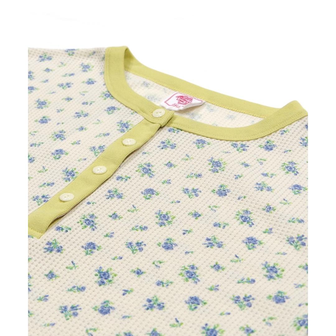 JEMORGAN サーマル レディース 通販 ジェーイーモーガン JE130-59S クレリック ヘンリーネック ワッフル ロンT Tシャツ 長袖Tシャツ カットソー 長袖 トップス ワッフル生地 パック入り おしゃれ シンプル レディースファッション ピンク(34) ・