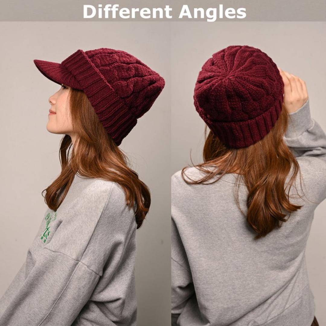 キャスケット レディース 秋冬 通販 つば付きニット帽 帽子 冬 秋 ニット帽子 ニットキャップ つば付 キャスケット帽子 かわいい 無地 洗える 手洗い おしゃれ 消臭 女性 女の子 538390 ニットキャスケット ハンチングハット レディース帽子 BE ・