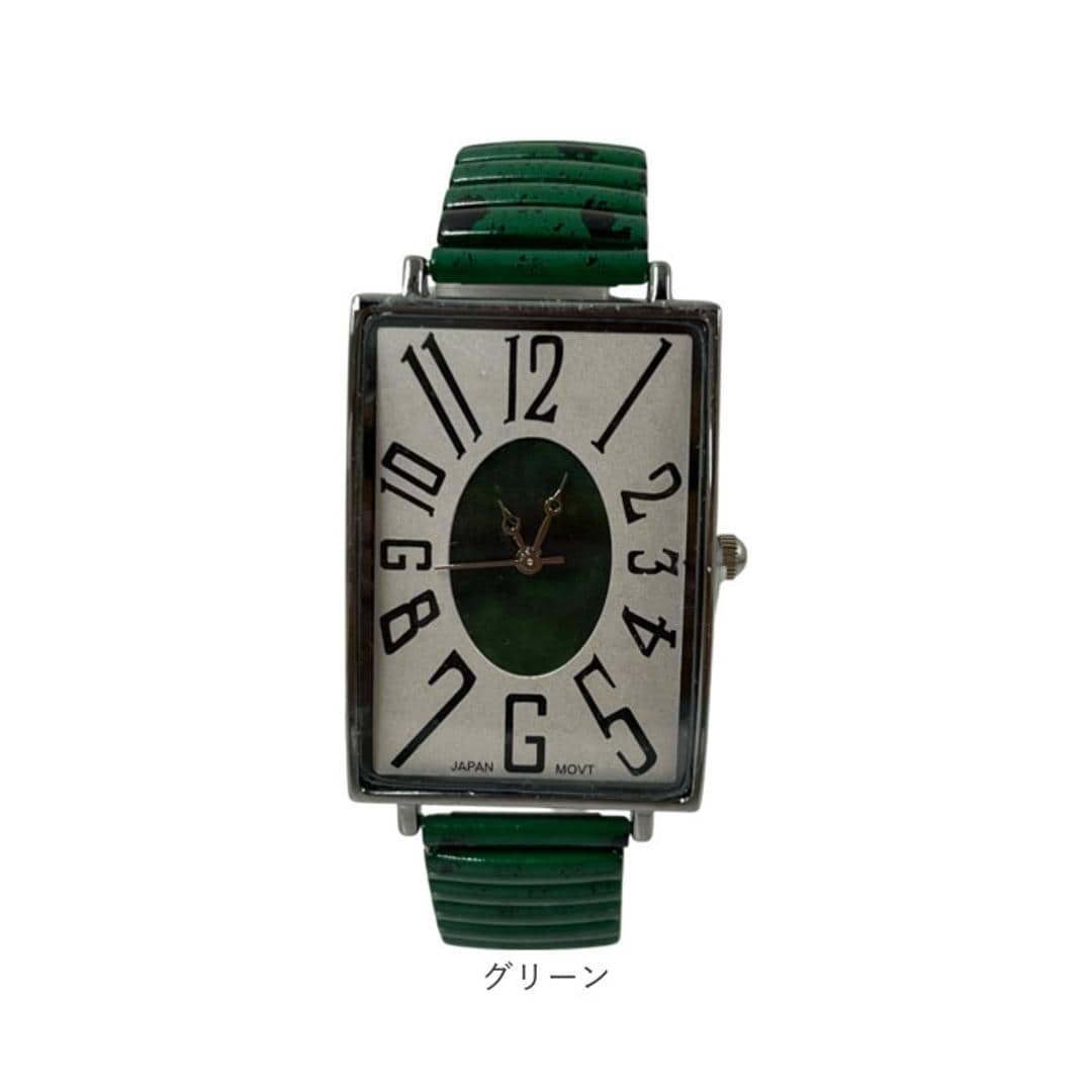 腕時計 レディース ジャバラ 通販 蛇腹腕時計レディース じゃばら 蛇腹 リストウォッチ アナログ 時計 レディース時計 四角 長方形 メンズ レディース腕時計 ジャバラ時計 おしゃれ オシャレ かわいい 可愛い ACONTeG アコンテジ L446SQ ブラック ・