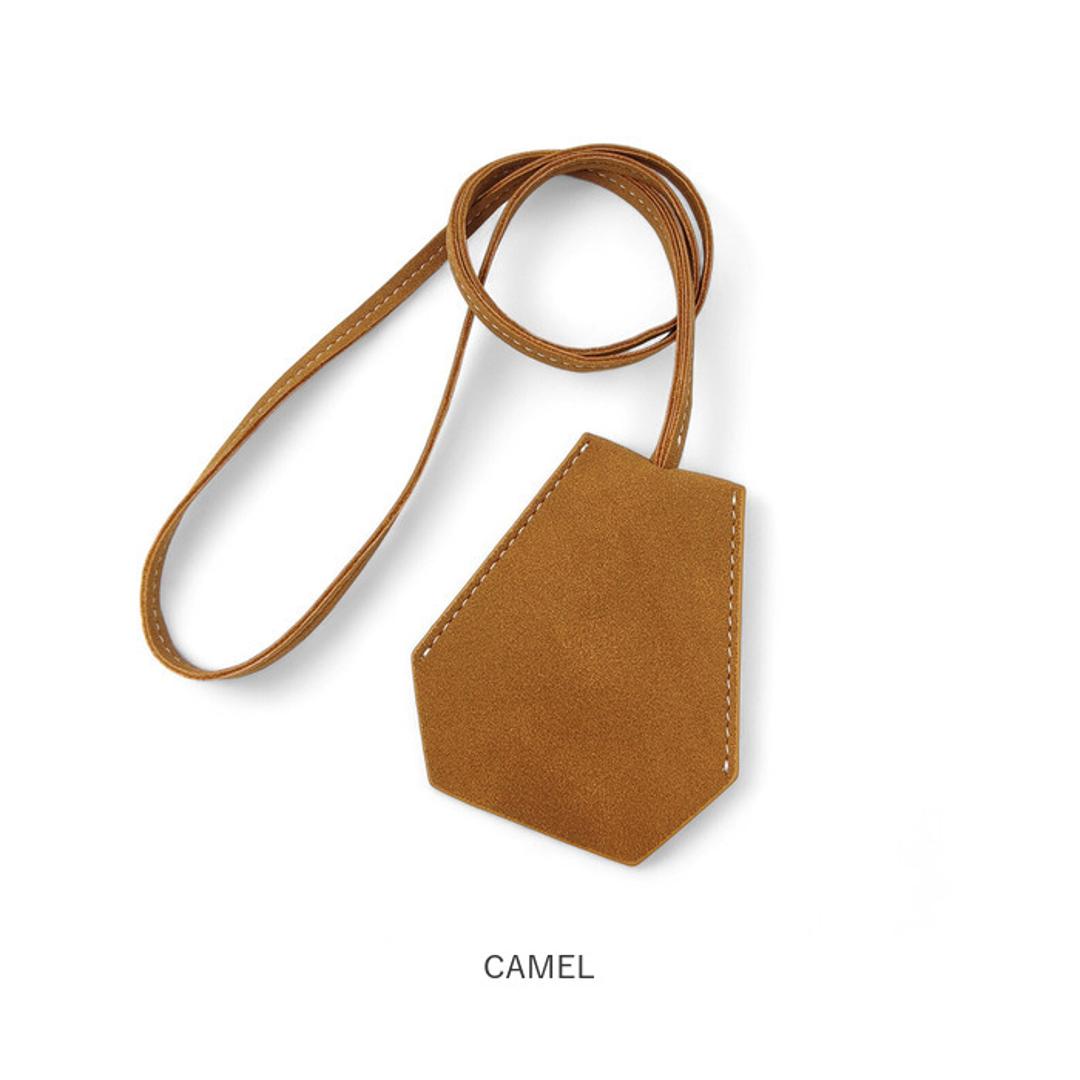 キークロシェット 通販 キーケース クロシェット 首掛け 鍵入れ 鍵ケース キーアクセサリー 鍵 カギ 男女兼用 キーホルダー キーリング おしゃれ かわいい シンプル 便利 持ち運び 合皮 出し入れ可能 ネックレス ギフト 贈り物 BLACK ・