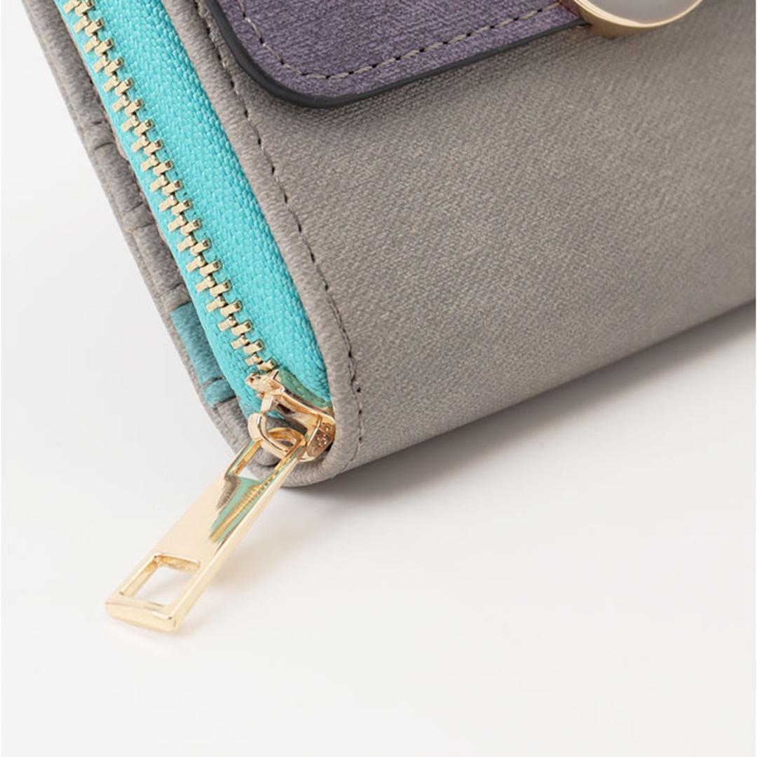 ラムモード 二つ折り財布 財布 37891t 通販 2つ折り財布 折り財布 さいふ サイフ お財布 レディース財布 2つ折り 二つ折り 札入れ 小銭入れ ファスナー カード入れ かわいい 可愛い レディース 女性 ギフト 贈り物 おしゃれ グレー ・