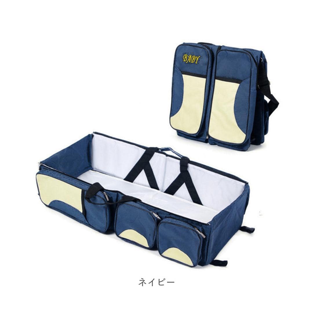 ポータブル ベビーベッド 通販 持ち運び 折りたたみ 折り畳み ショルダーバッグ マザーズバッグ ショルダー 2way コンパクト マザーバッグ ママバッグ マザーズ バッグ 防災グッズ 赤ちゃん ベビー 女の子 男の子 おでかけ 旅行 帰省 寝具 レッド ネイビー ベージュ グレー レッド ・