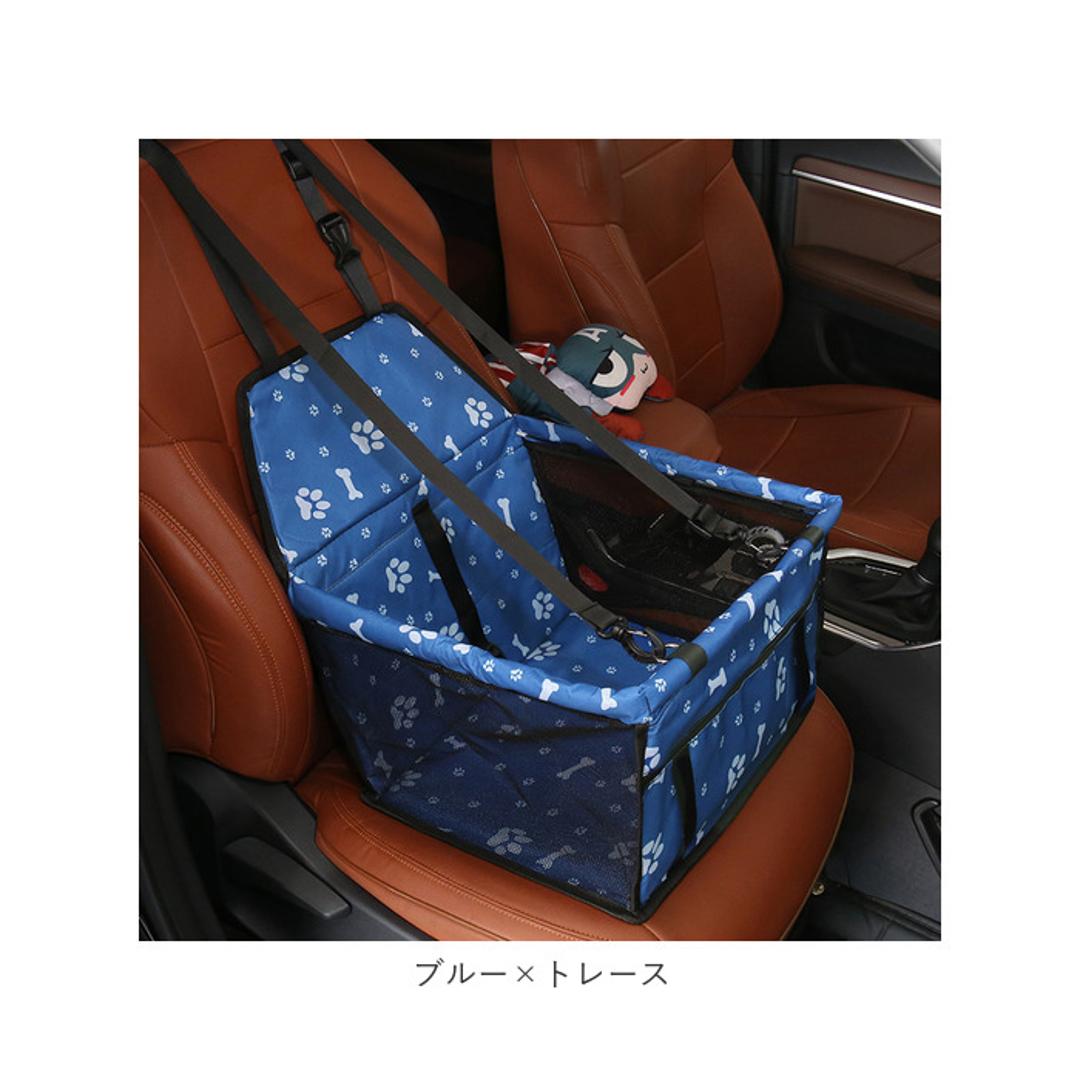 ドライブボックス 犬 猫 通販 小型犬 中型犬 ペット用 ドライブ ペットボックス 折りたたみ コンパクト 旅行 座席 アウトドア お出かけ カー用品 ドライブ用品 カーシート アウトドア ドライブ 犬用品 ペット用品 グレー ・