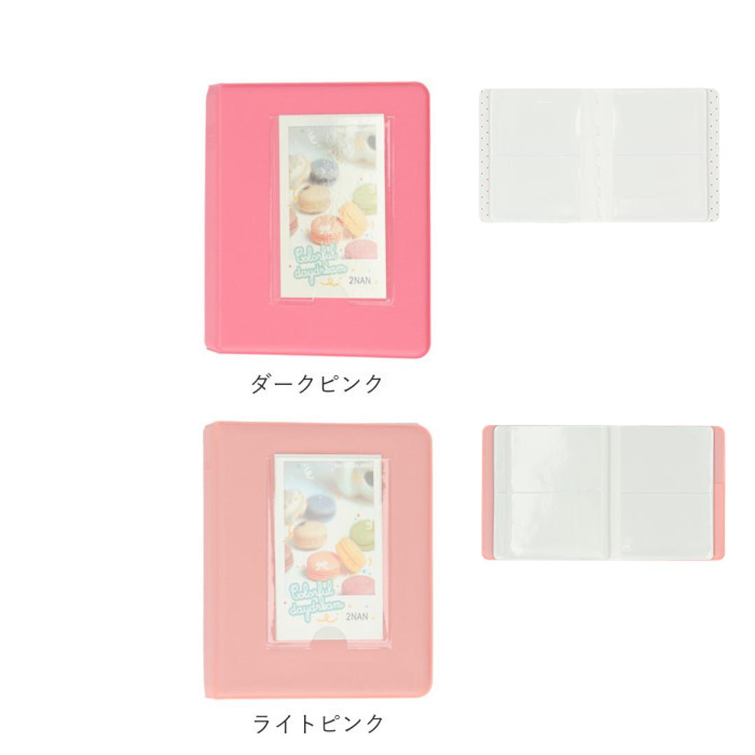 チェキアルバム 通販 65枚収納 チェキ アルバム チェキフィルム フォトブック ポケットアルバム スモールアルバム ポラロイド 持ち運び コンパクト 収納 カード ホルダー 出産祝い 雑貨 日用品 ライトブルー ・