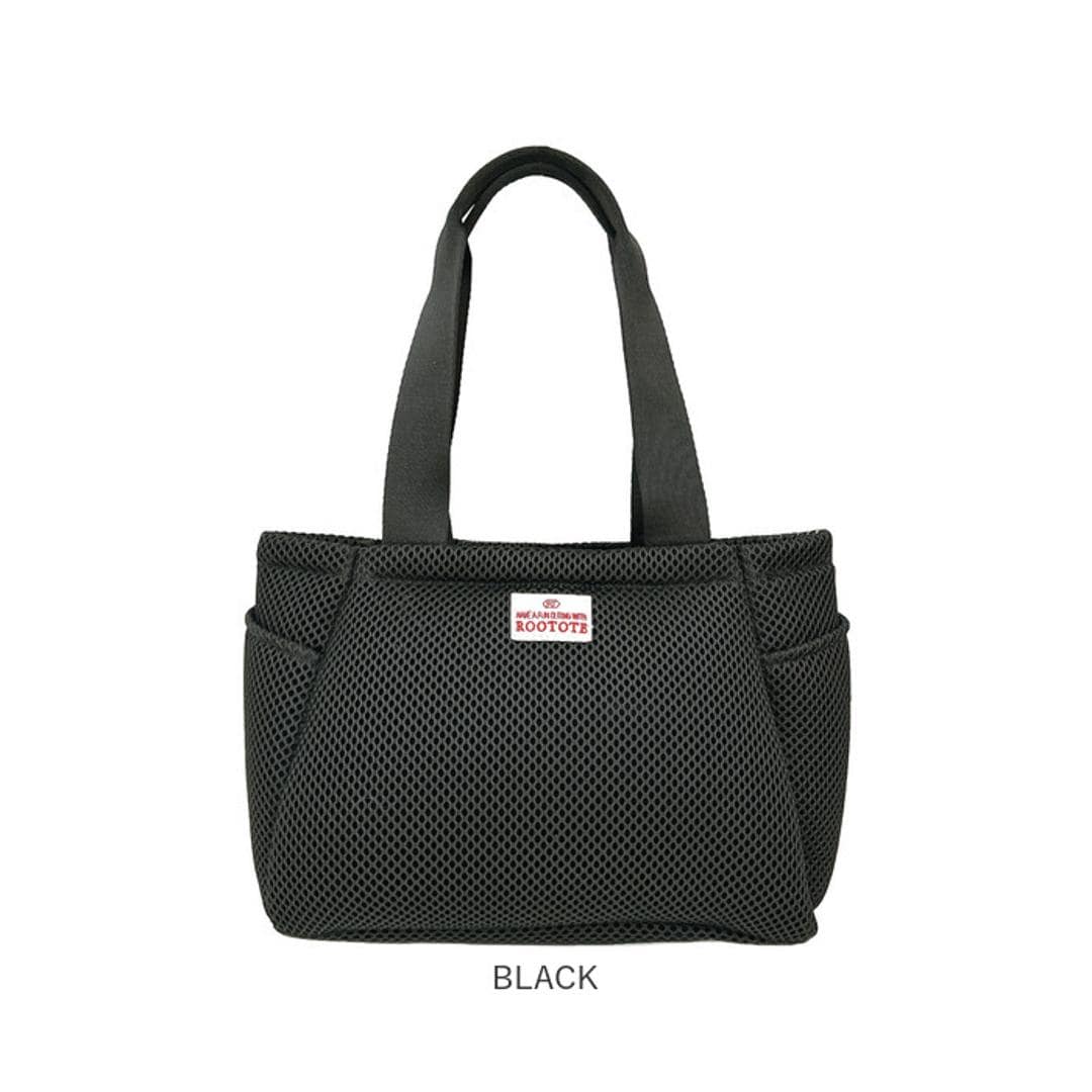 ROOTOTE ルートート トートバッグ 3672 通販 仕切りトートバッグ トートバック メッシュバッグ 動く仕切り付き メッシュ 軽量 軽い 自立 小さめ シンプル かわいい おしゃれ 通勤 通学 DELI デリ Parootie メンズ レディースバッグ NAVY ・