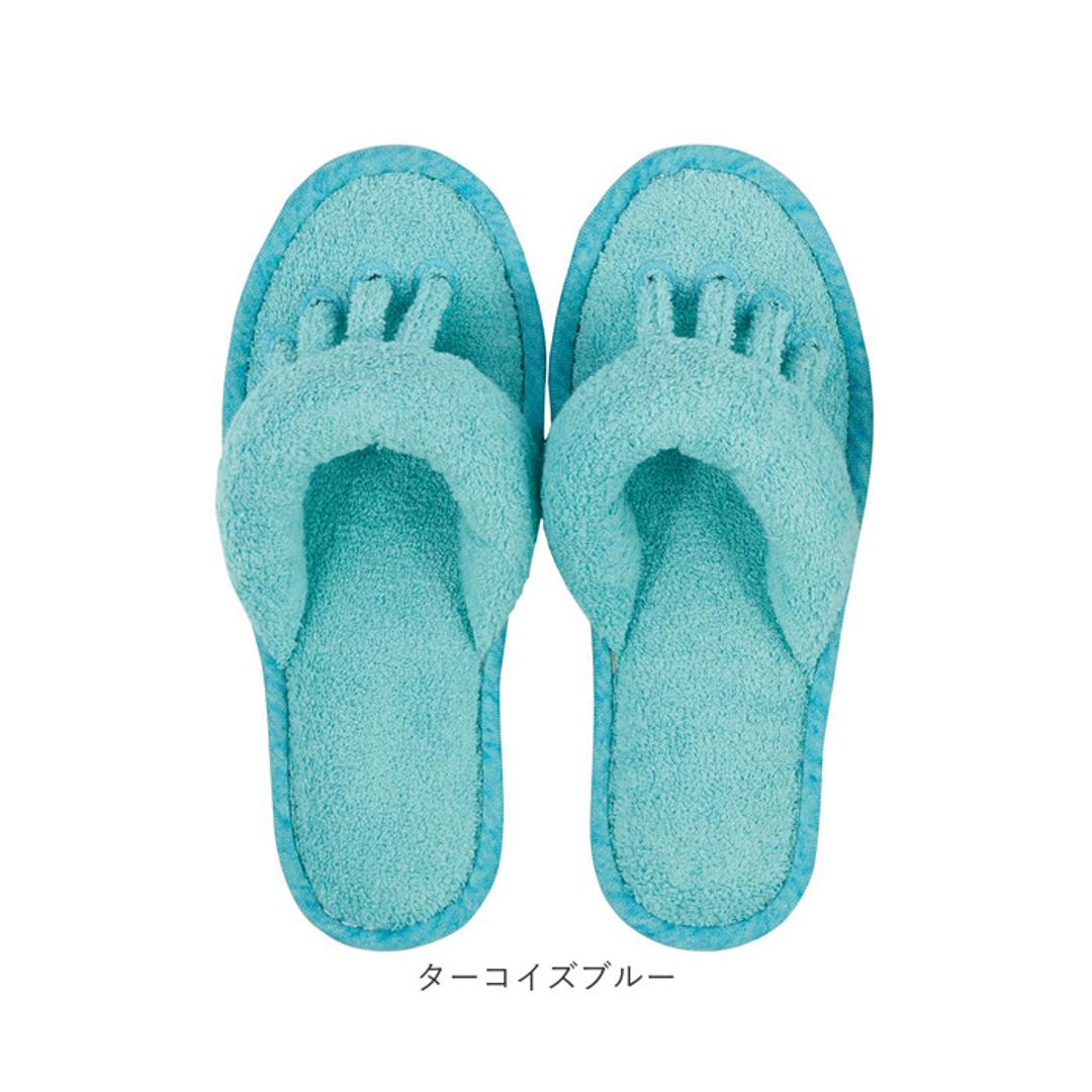 SDS スリッパ 5本指 通販 ルームサンダル 5本指スリッパ タオルスリッパ 室内スリッパ 室内履き 洗える 脱げにくい 歩きやすい タオル地 足指を広げる 鼻緒 トング ソフト 履き心地が良い 吸水性 素足 リラックス 快適 シンプル 無地 夏用 夏 コーラルピンク M(22.5-24cm)