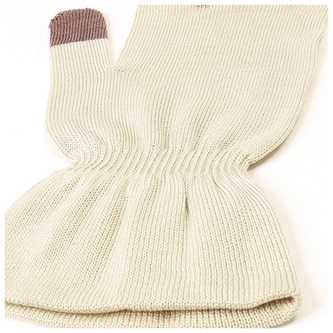 シルク手袋 レディース 通販 手袋 シルク おやすみ手袋 ハンドケア 絹のおもてなし 手荒れ てぶくろ おしゃれ 婦人用 保湿 手あれ スキンケア ナイト手袋 就寝時 三笠 日本製 オフホワイト ・