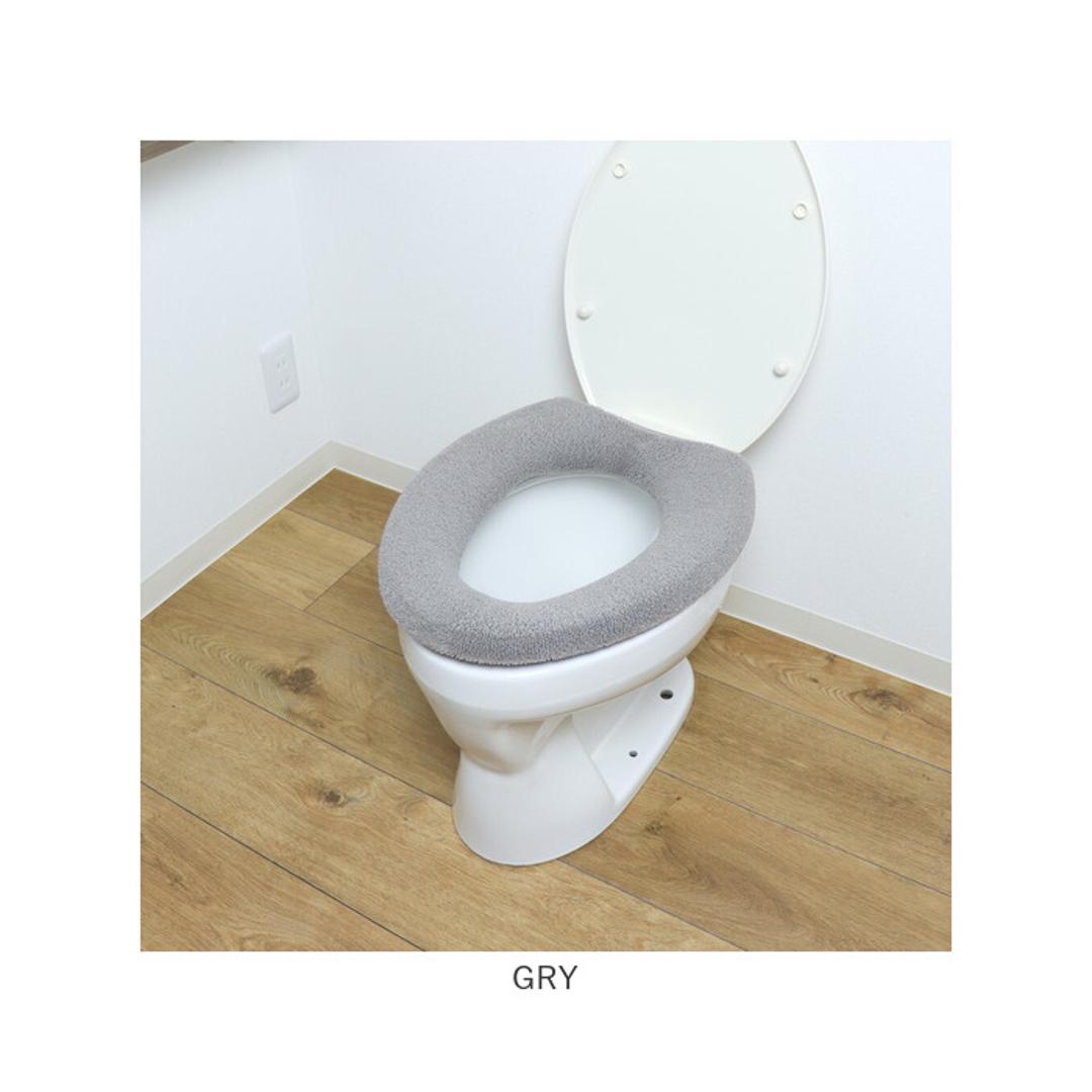 便座カバー o型 通販 O型便座カバー 洗える 洗濯機OK トイレ便座カバー 取り付け簡単 トイレカバー フィットしやすい シンプル 無地 おしゃれ お洒落 便座マット 冷え対策 トイレファブリック 引越し 新居 新生活 インテリア カキウチ EPI ・