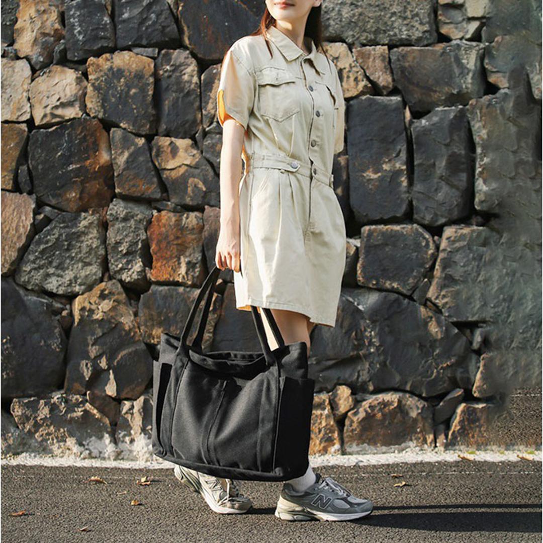 【最短即日発送】【送料無料】トートバッグ レディース A4 通販 トート マザーズバッグ バッグ かばん トートバック 鞄 バック 大容量 キャンバス 無地 大きめ 大人 学生 通勤 通学 ビジネス マイバッグ ポケット マチあり シンプル カジュアル おしゃれ オシャレ かわいい アイボリー ・