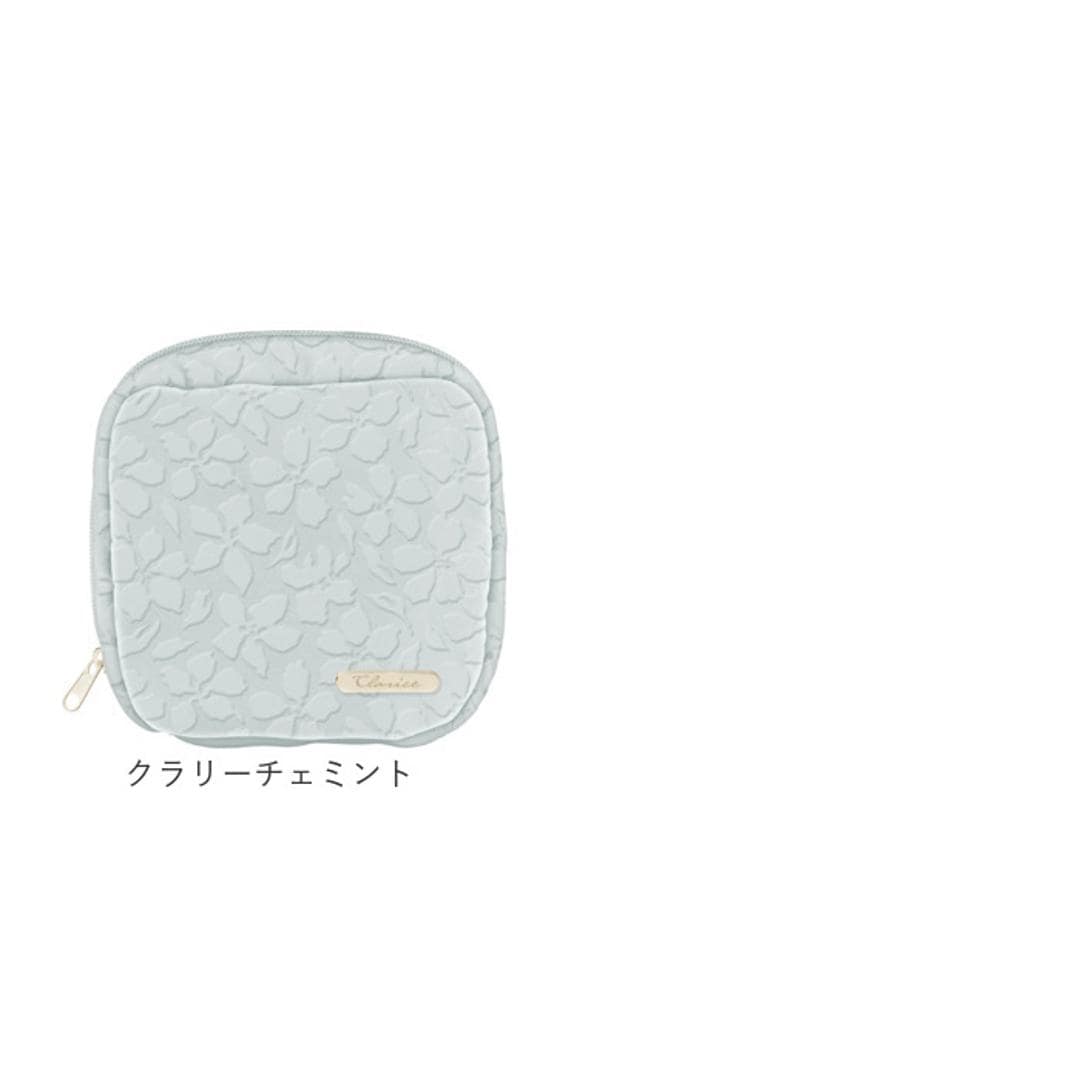 スクエアポーチ おしゃれ 通販 小物入れ 化粧ポーチ メイクポーチ コスメポーチ トラベルポーチ ポーチ 持ち運び コンパクト 収納 整理 レディース 女性 カジュアル かわいい オシャレ 可愛い 小物収納 旅行 トラベル ギフト 贈り物 フロルシックベージュ ・