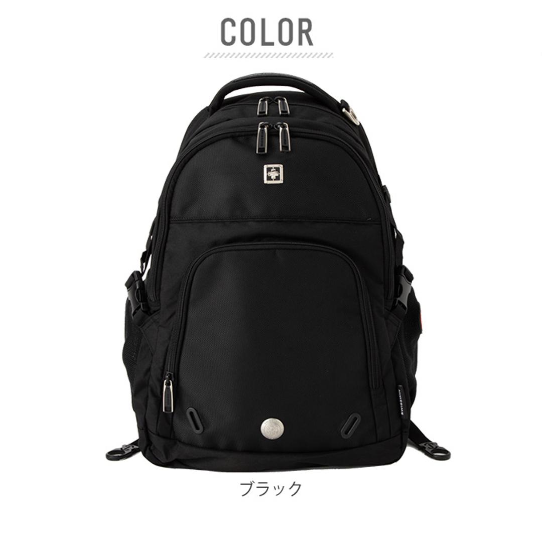 スイスウィン リュック メンズ おしゃれ パパ 大容量 ブラック ブランド swisswin 正規品 通学 通勤 黒 レディース ビジネスカバン リュックサック ママリュック 旅行 高校生 バックパック ノートPC かばん 約 30l 大きめ SW9017 ブラック ・