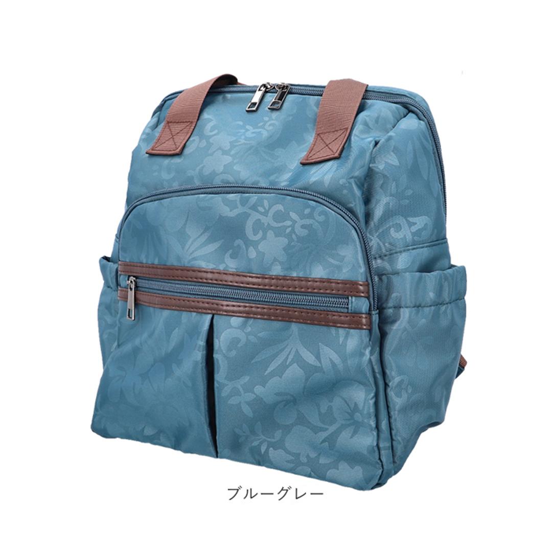 シニア リュック レディース 通販 リュックサック おしゃれ デイパック レディースリュック シニアリュックサック レディースバッグリュック バッグ バック 軽い 軽量 持ち手 ポリエステル ファスナー かわいい 可愛い 70代 60代 祖母 高齢者 敬老の日 ブラック ・