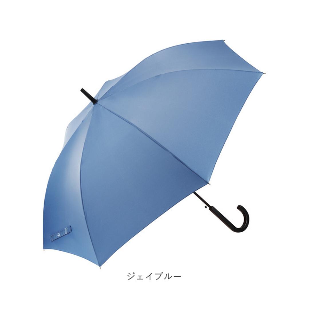 長傘 通販 waterfront ウォーターフロント 大きめ ワンタッチ傘 ジャンプ式傘 雨傘 傘 かさ カサ ユニセックス シンプル 無地 おしゃれ 通勤 通学 男性 女性 高校生大学生 父の日 母の日 ギフト 贈り物 ブラック ・