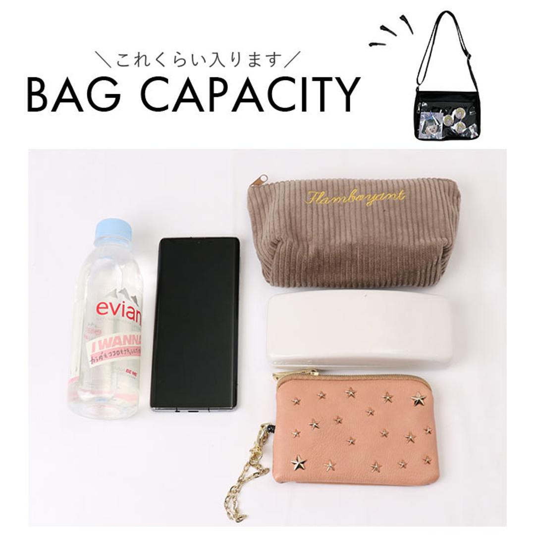 痛バッグ ショルダーバッグ 通販 デコバッグ バック 鞄 かばん デコバ 痛バ 肩掛け 斜め掛け 透明ポケット 推し活 オタ活 イベント ぬいぐるみ 缶バッジ 学生 通学 軽量 PU クリアバッグ トートバッグ メッセンジャーバッグ おしゃれ ホワイト ・