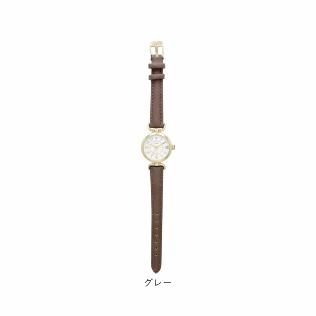 腕時計 レディース かわいい 通販 アイバニー フィールドワーク YM001 時計 リストウォッチ 日本製ムーブメント 合皮ベルト 革ベルト PUレザーベルト 日付 カレンダー おしゃれ 大人 可愛い クリスマス 誕生日 ギフト アクセサリー 雑貨 ベージュ ・