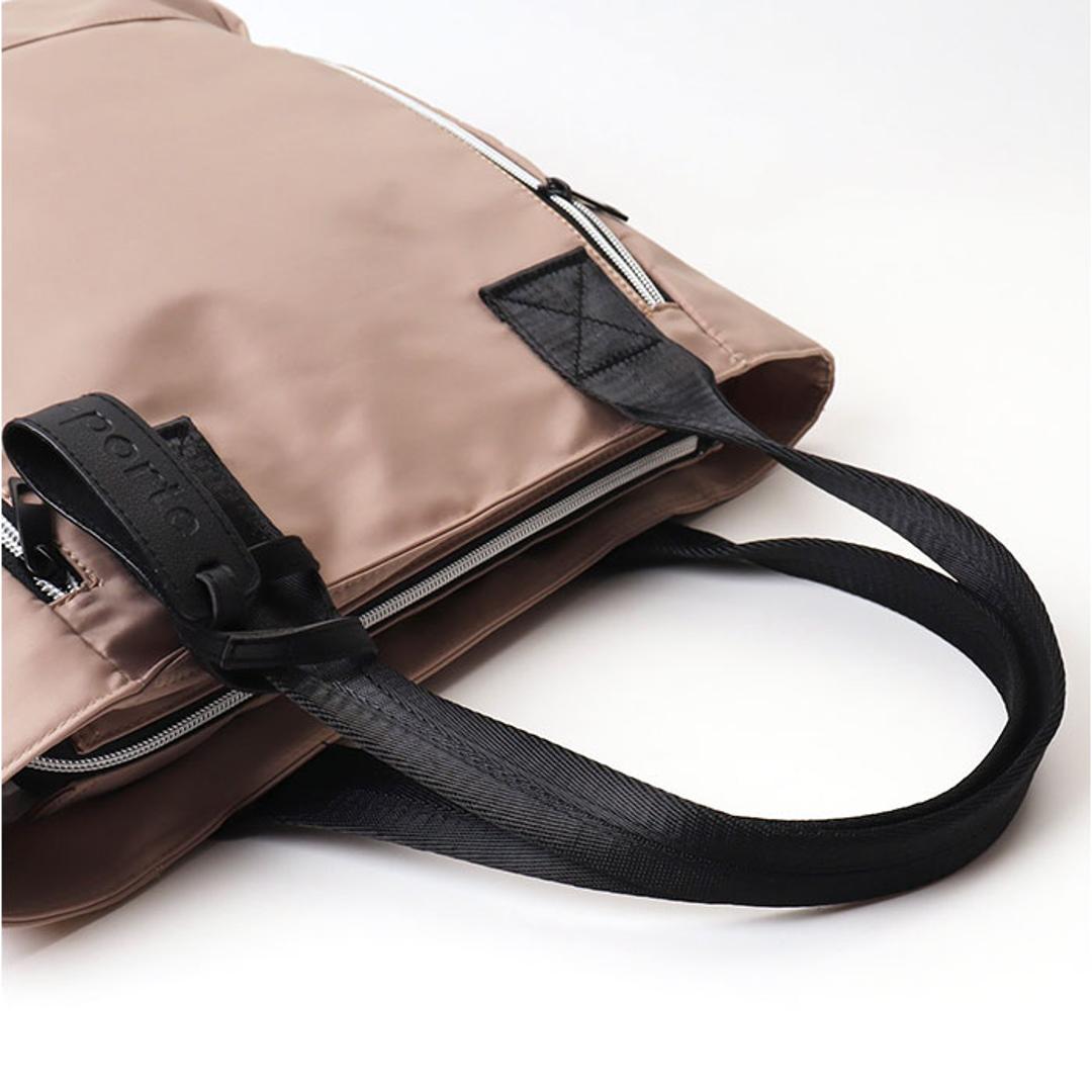 トートバッグ 大容量 軽量 通販 トートバック トート 手提げ 肩掛け カジュアルバッグ カジュアルバック 持ちやすい 超軽量 軽い 前面 ファスナー chou-porte PINNEO カジュアル レディース メンズ ユニセックス 男女兼用 おしゃれ ブラック ・