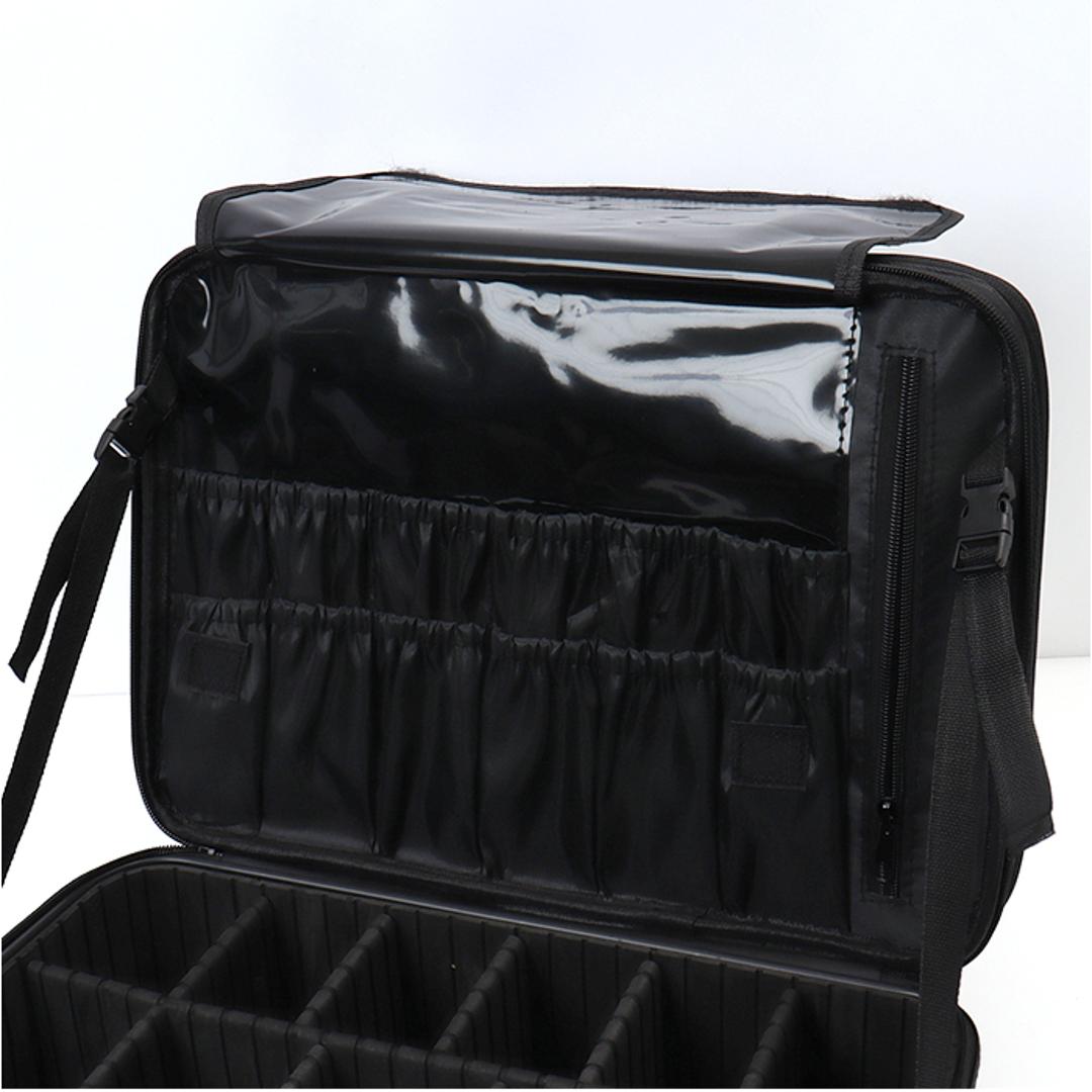 メイクボックス 鏡付き 大容量 通販 コスメケース コスメ収納ケース コスメボックス コスメ収納ボックス ミラー 化粧品ボックス コスメ 化粧品 収納 バニティケース おしゃれ かわいい 持ち運び コスメポーチ シンプル 化粧バッグ メイクバッグ 多機能 便利 ブラック ・