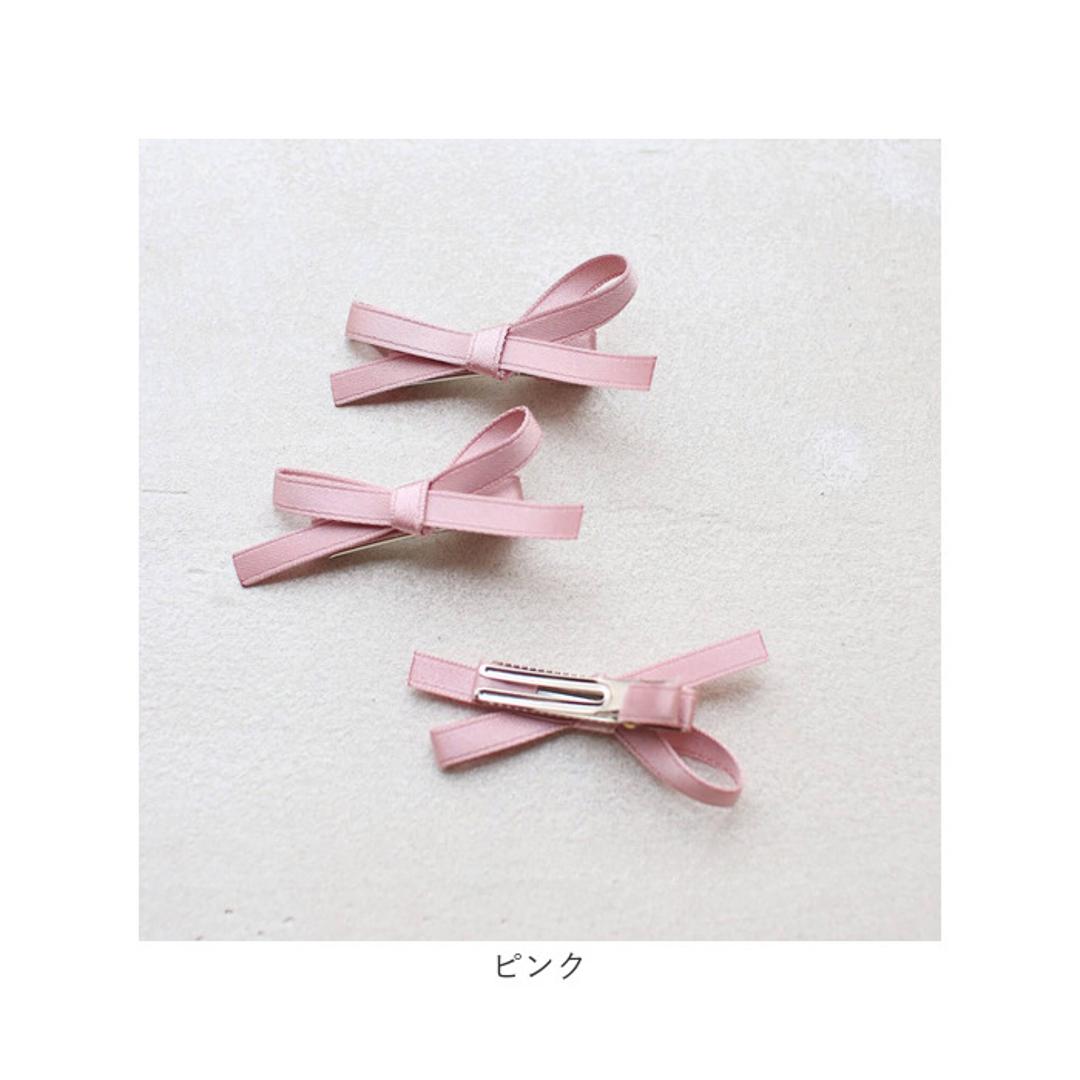 Rora ヘアクリップ キッズ 3個セット 通販 ヘア クリップ 68232302 ランランリボンヘアピン リボン 子供 女の子 大人っぽい 卒園式 入学式 結婚式 発表会 おしゃれ 可愛い オシャレ ヘアアレンジ ヘアーアクセサリー ヘアアクセサリー キッズファッション ブラック フリー