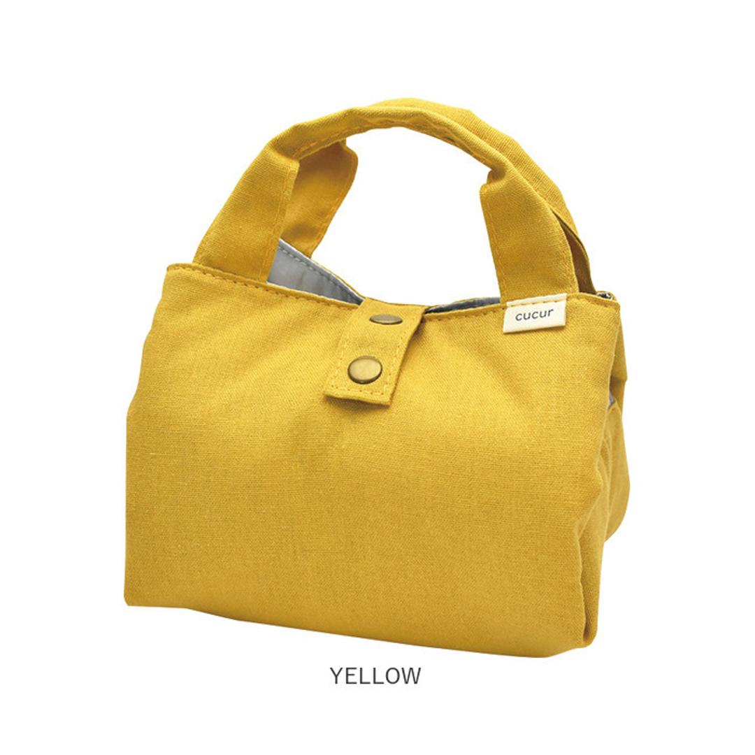 cucur ランチクロス ランチバッグ 通販 ランチクロスバッグ ランチバック お弁当袋 弁当袋 保冷ランチバッグ 保冷ランチバック トート 手提げ 簡易 保冷 保温 お弁当 コンパクト 便利 縛りやすい ボタンで調節 ナチュラル お弁当グッズ おしゃれ BLUE ・