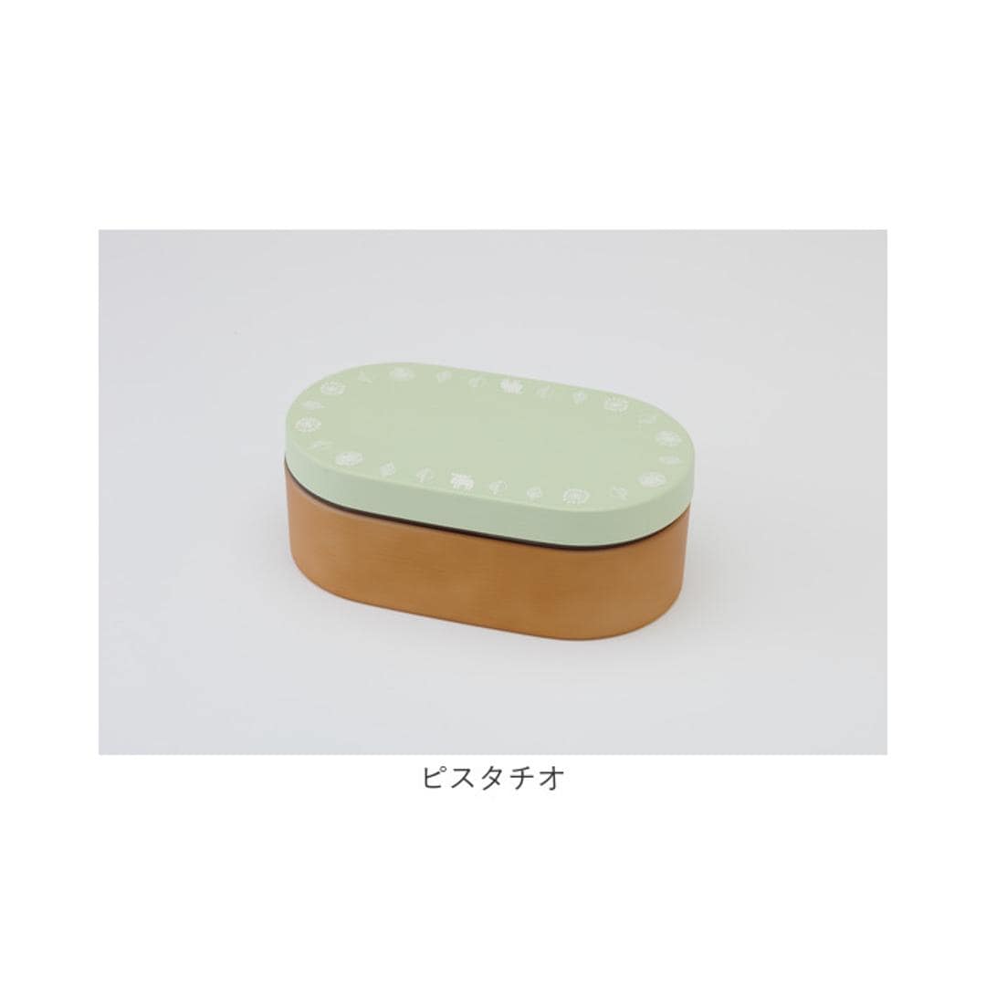 moz ランチボックス モズ 通販 日本製 弁当箱 小判型弁当箱 お弁当箱 1段 一段 女子 大人 おしゃれ 中ふたを外して 電子レンジ対応 中ふた以外 食洗機対応 女性 女の子 北欧 Nyttliv 木目調 お弁当グッズ 大人用弁当箱 キッチン用品 アイボリー ・