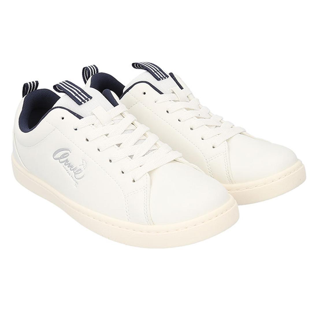 アーニーアーノルドパーマー スニーカー AN0603 通販 コートスニーカー コートシューズ シューズ ひも靴 紐靴 運動靴 ランニングシューズ ウォーキングシューズ カジュアルシューズ ローカット Arnie Arnold Palmer フラット ひも 紐 通学 ホワイト/ネイビー 【即日発送】23cm