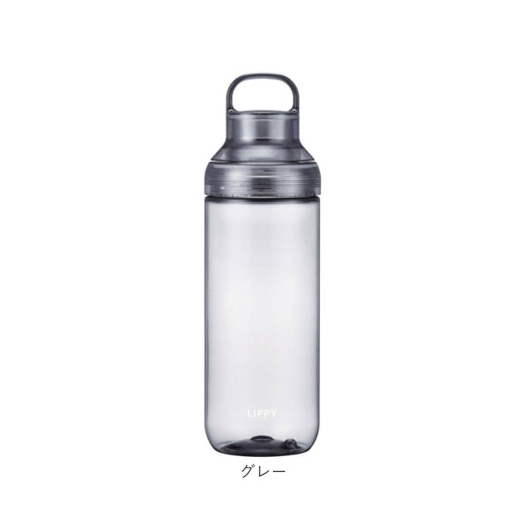 LIPPY ウォーターボトル 1L 通販 日本製 水筒 1000ml 1リットル マグボトル 直飲み水筒 クリアボトル 軽量 軽い 飲み口広い 洗いやすい 広口 手が入る tritan トライタン 通学 通勤 スポーツ ジム ヨガ サウナ 取っ手付き 大人用水筒 ブルー ・