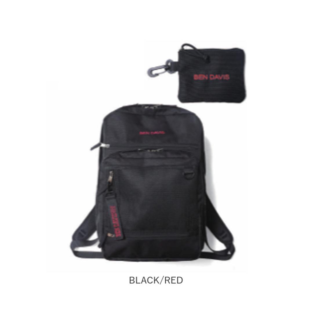 リュック BEN DAVIS ベンデイビス BDW-8411 通販 リュックサック バックパック デイパック 大容量 A4 レディース メンズ 通学 通勤 女子 男子 大学生 中学生 高校生 黒 ブラック 撥水 旅行 おしゃれ PC 15インチ 男女兼用バッグ BLACK/WHITE ・
